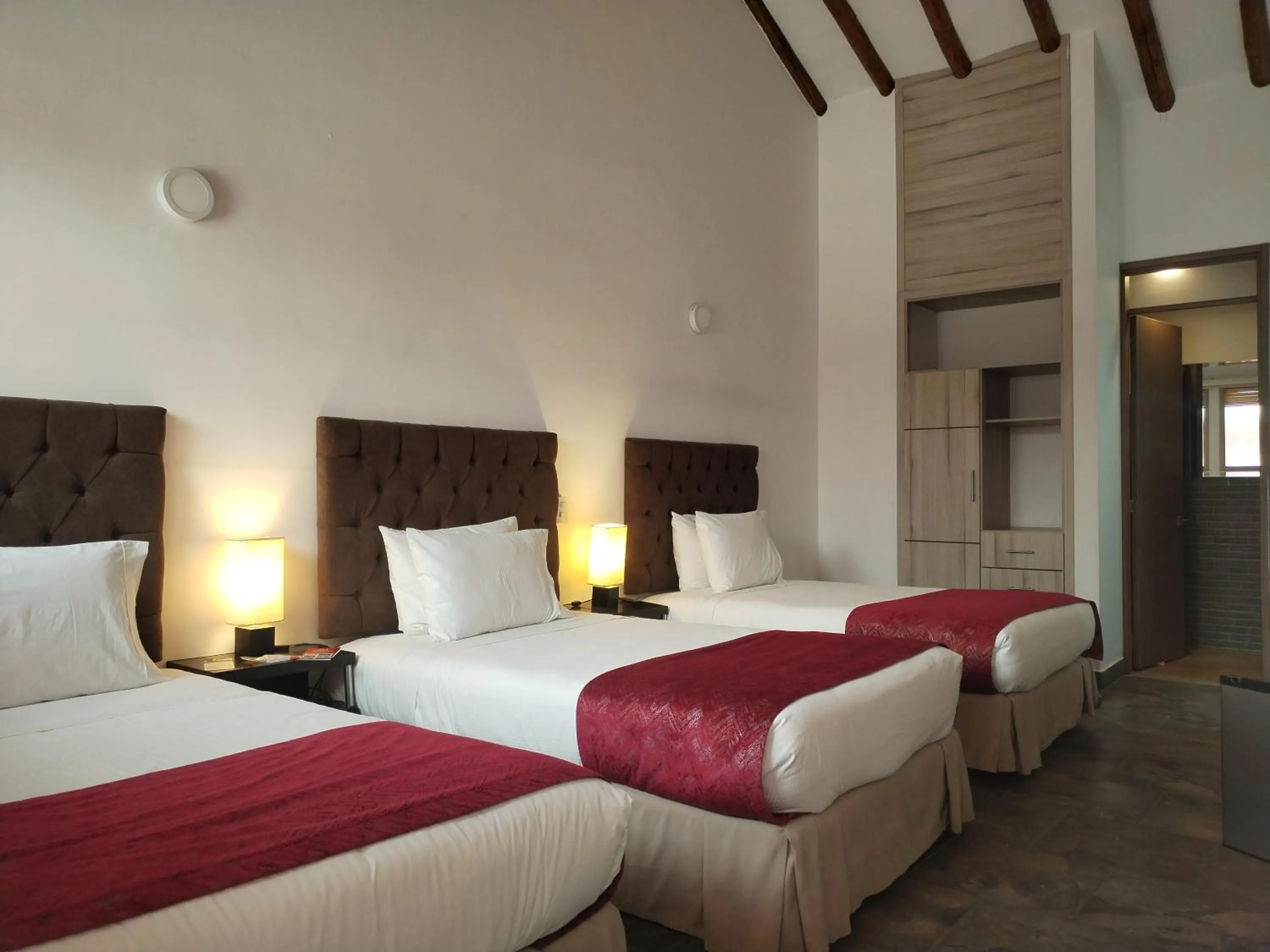 Decorative detail, Bed in Hotel Capitan Ricaurte