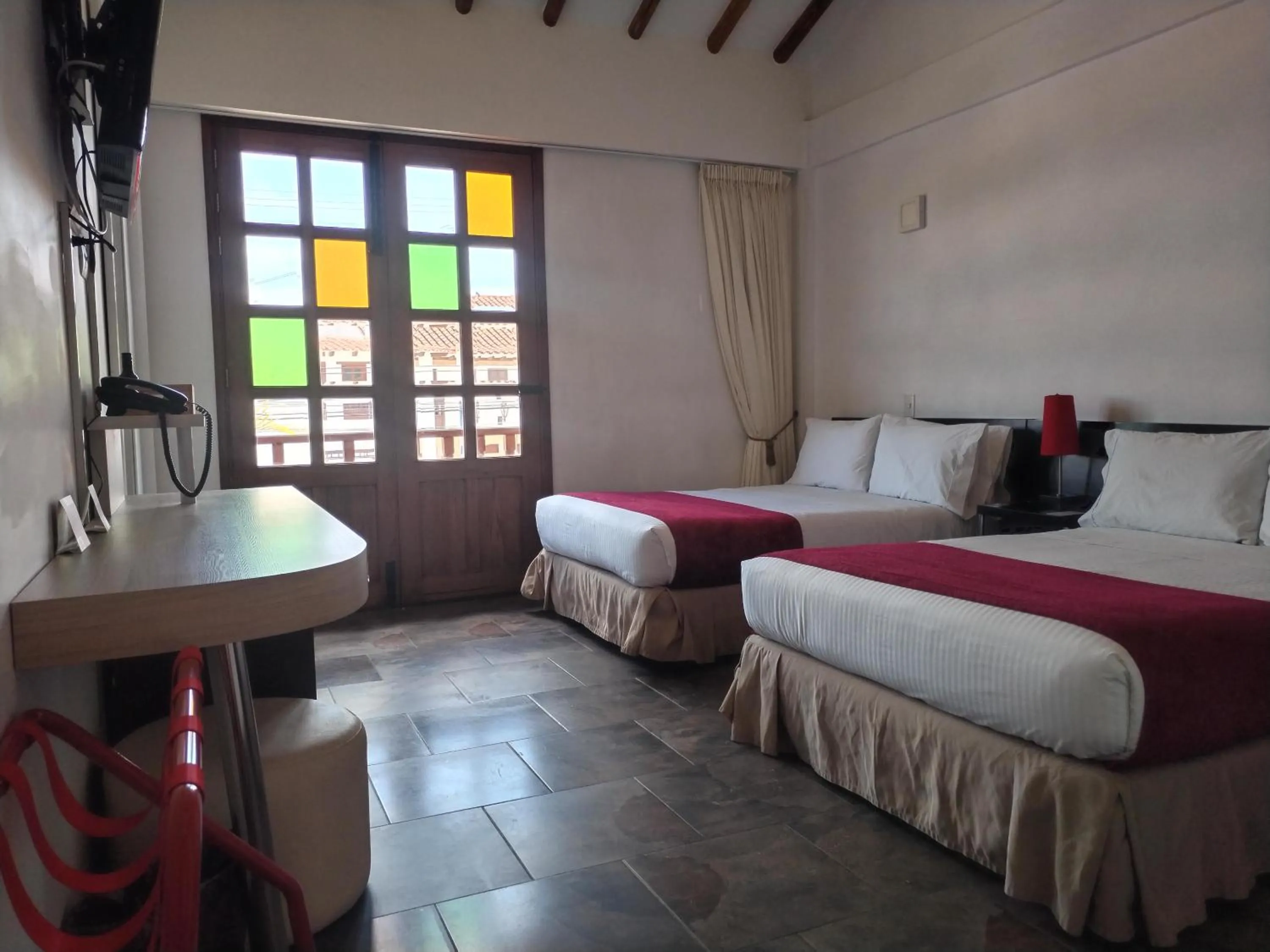 Decorative detail, Bed in Hotel Capitan Ricaurte