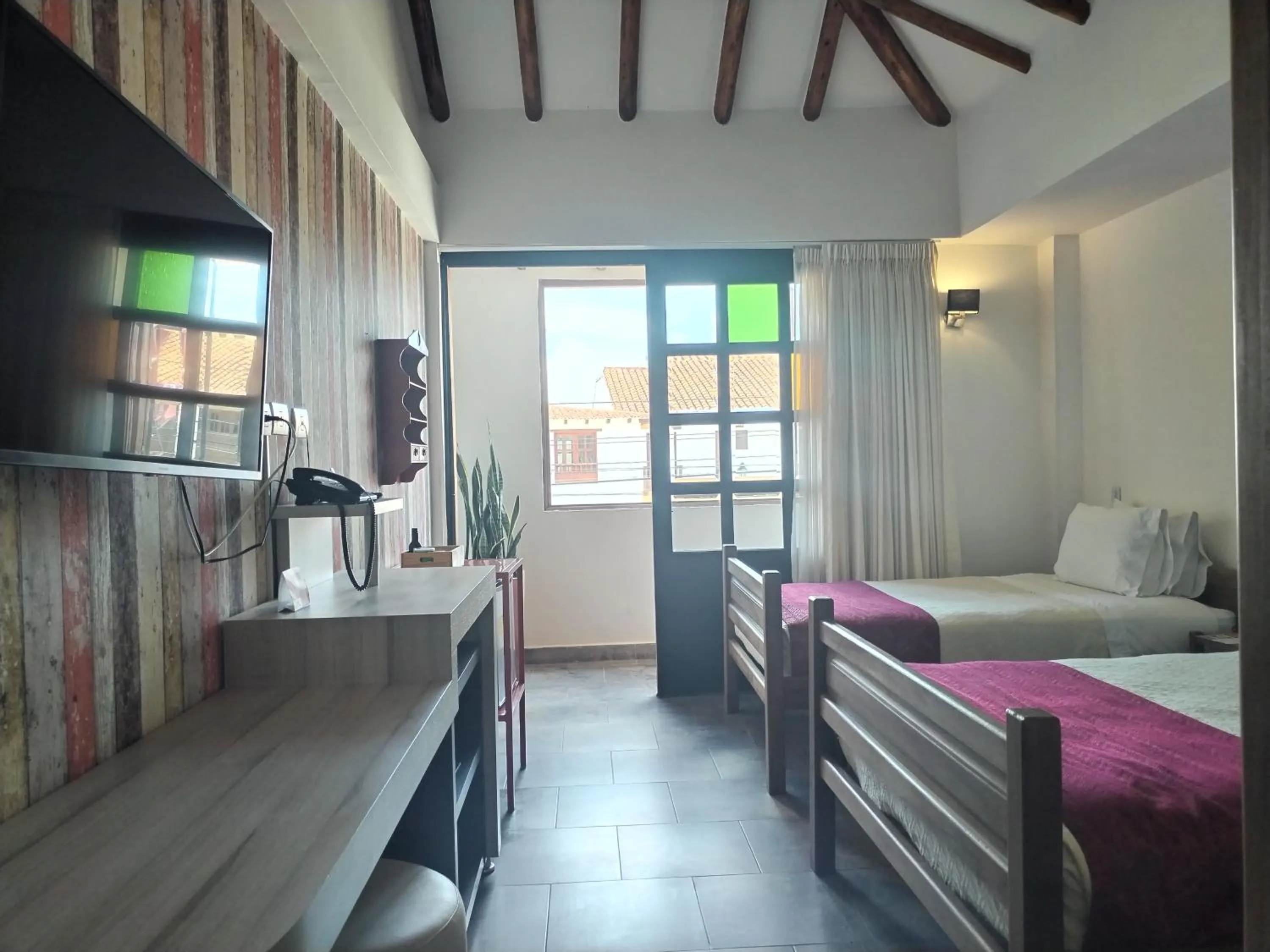 Decorative detail, Bed in Hotel Capitan Ricaurte