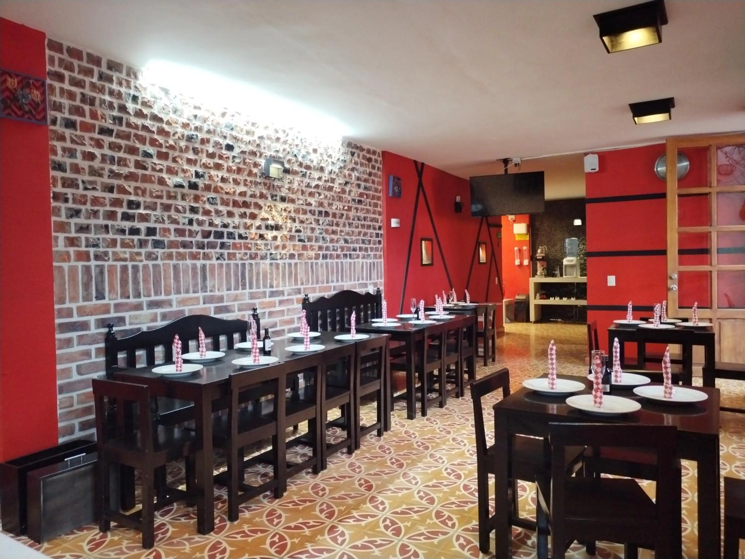 Dining area in Hotel Capitan Ricaurte