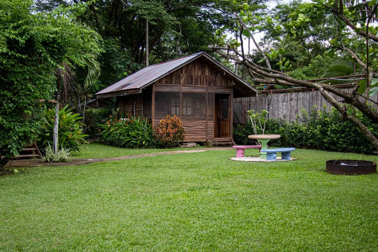 Garden in Hotel Cabañas La Teca