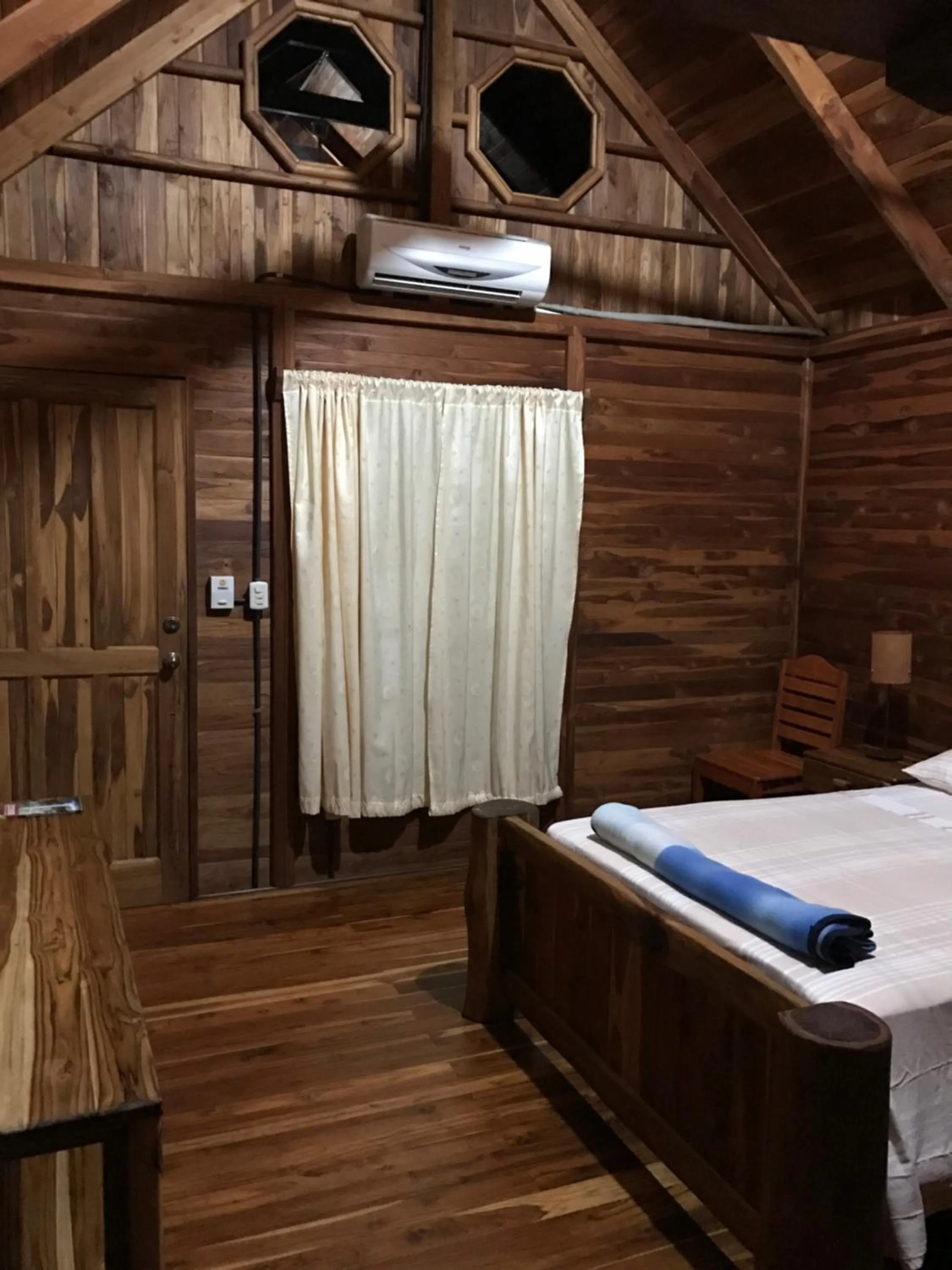 Bed in Hotel Cabañas La Teca