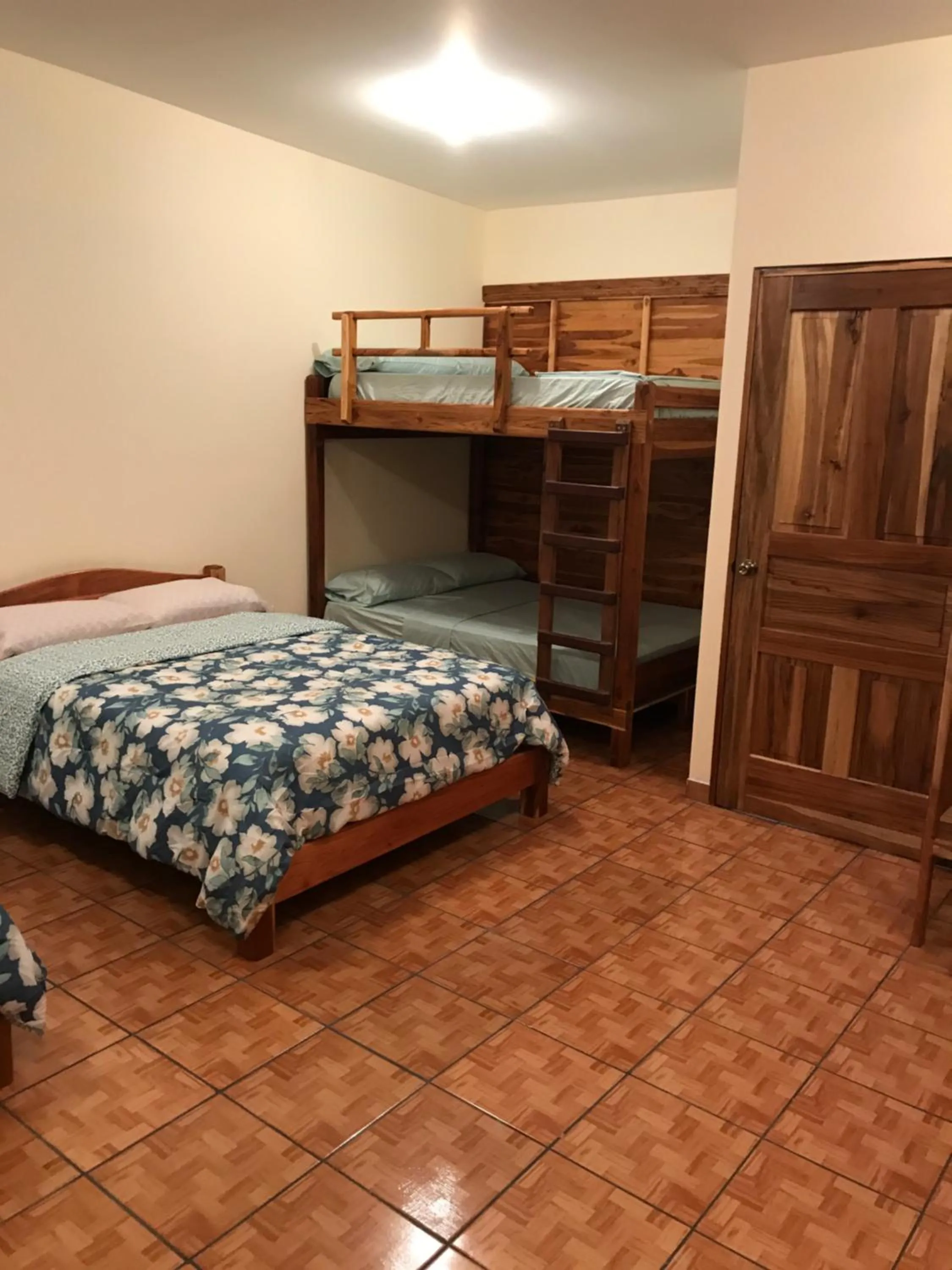 Bed in Hotel Cabañas La Teca