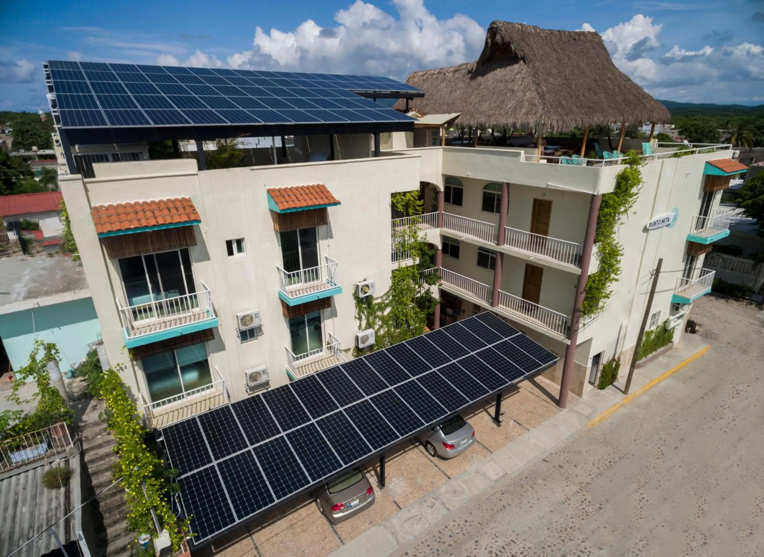 Bird's eye view in Punto Mita Eco Surf Suites & Café