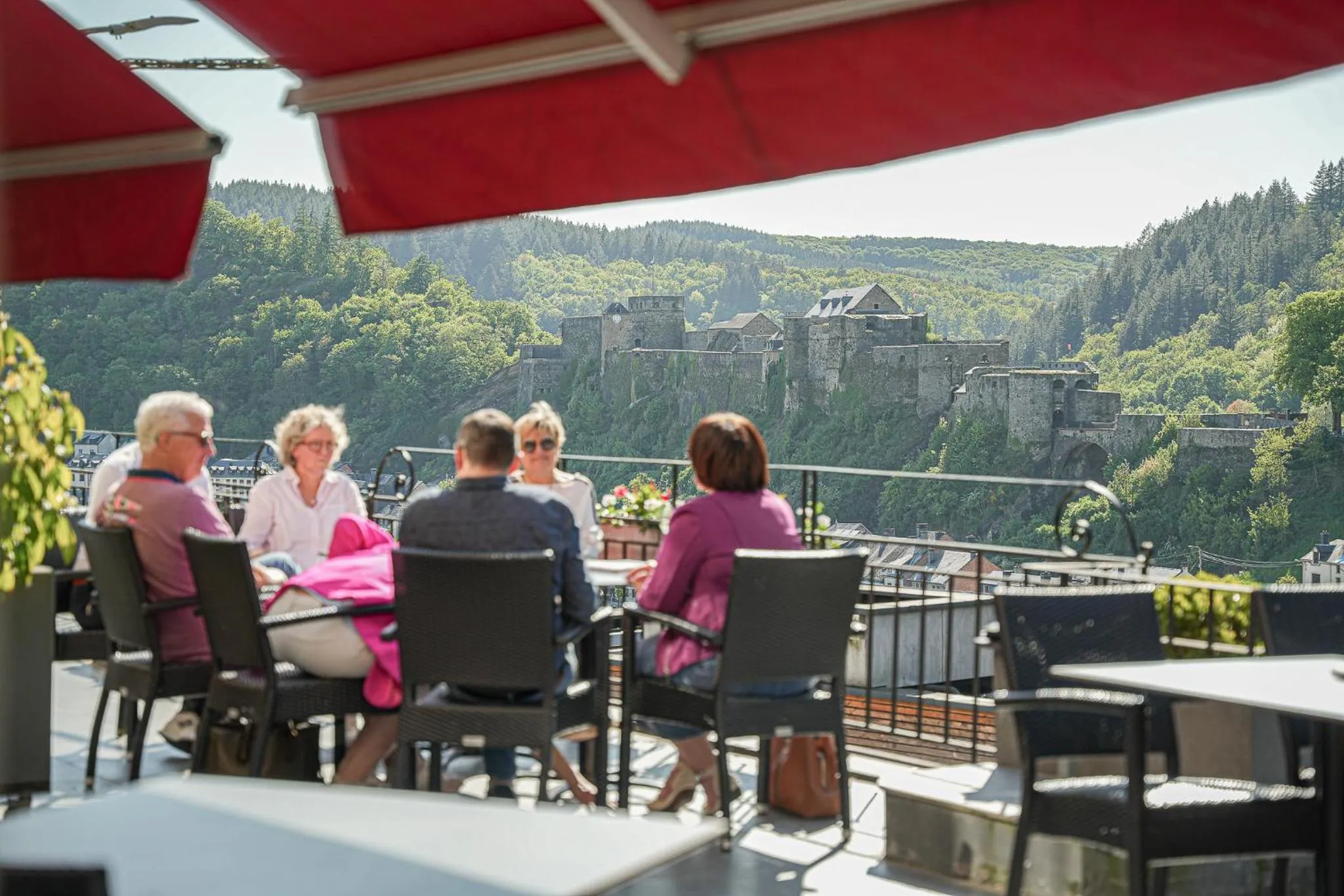 View (from property/room) in Hôtel Panorama - Vue exceptionnelle sur la Semois