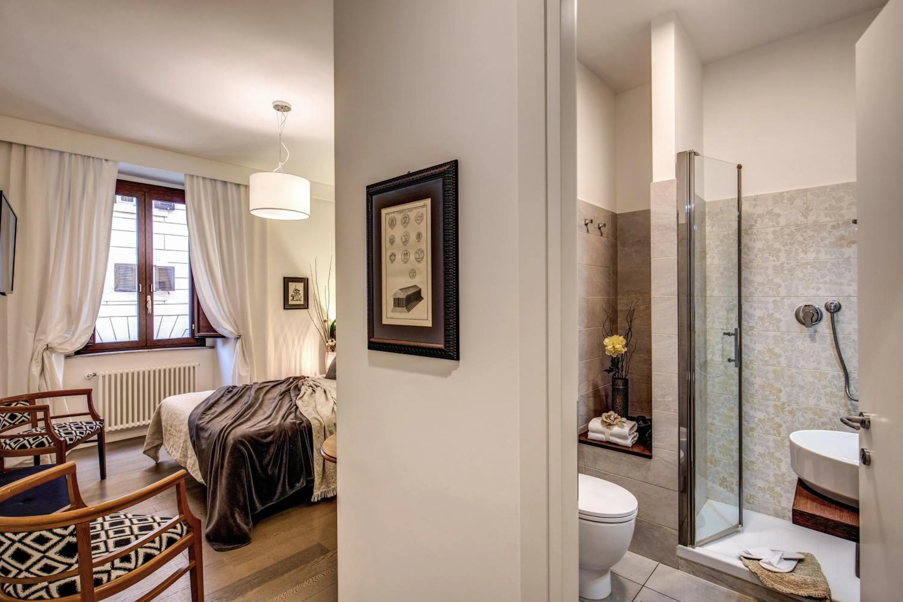 Photo of the whole room, Bed in Approdo Ripetta