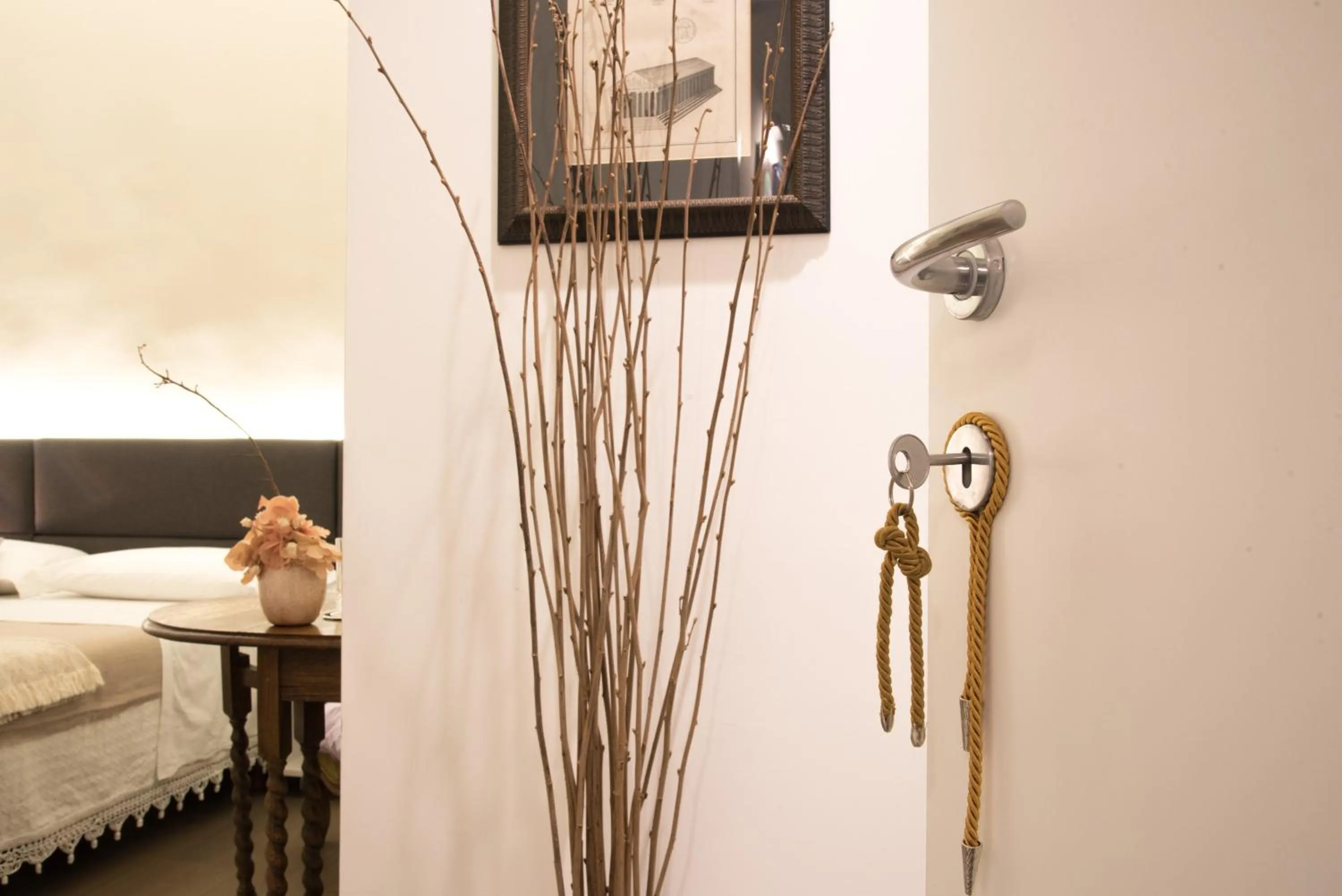 Decorative detail, Bed in Approdo Ripetta