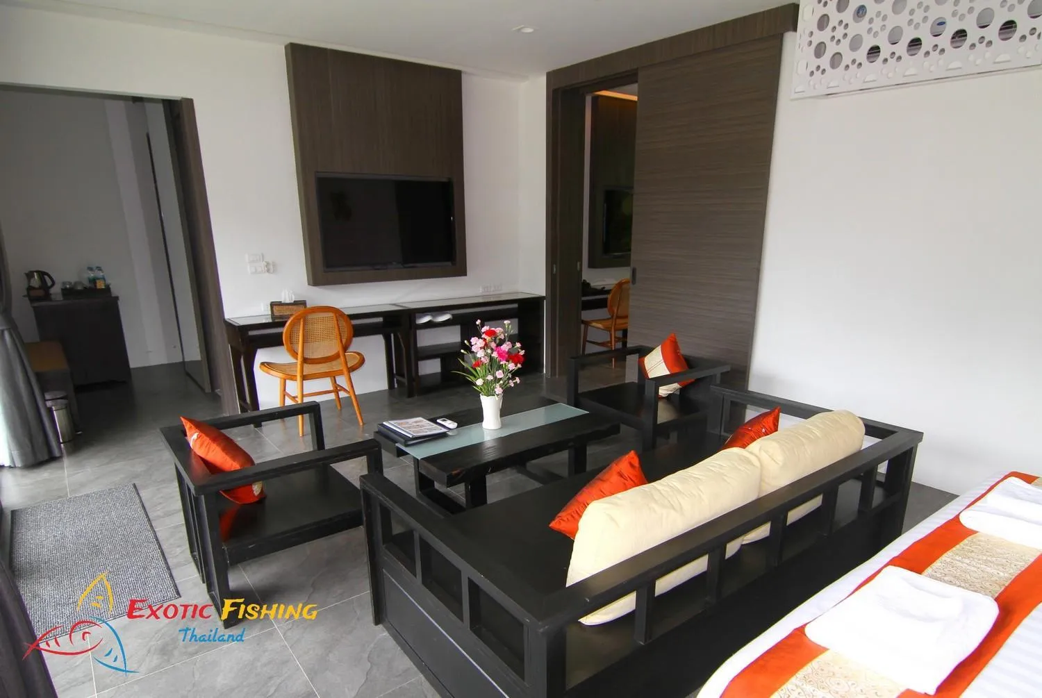 Living room in Exotic Fishing Thailand