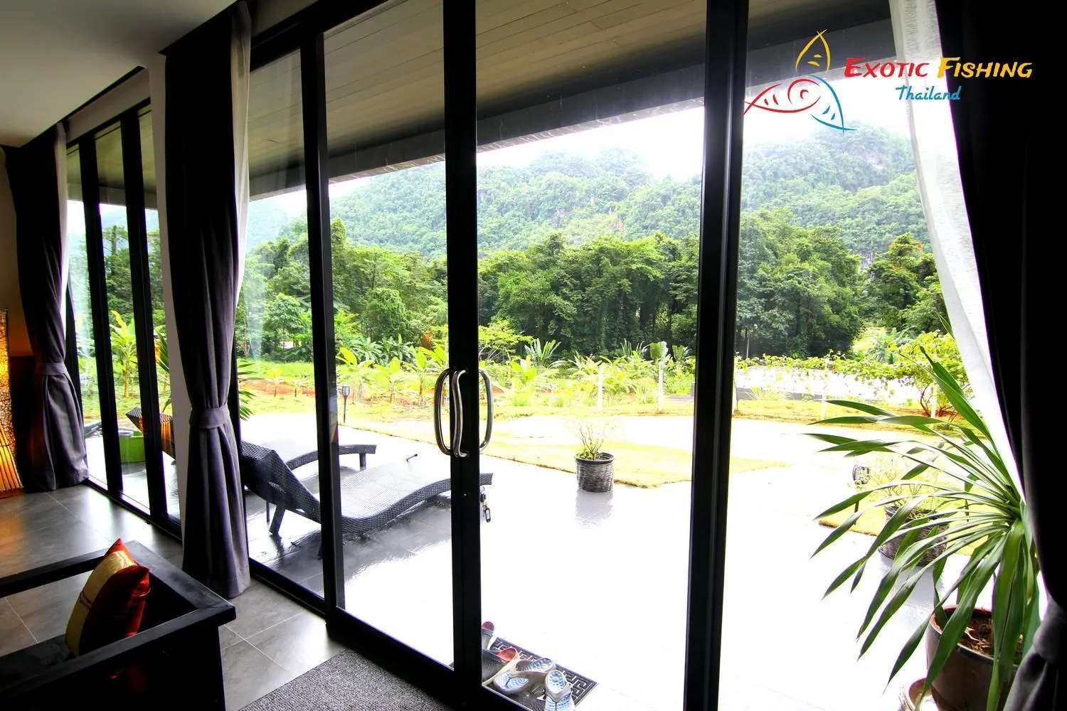 Garden view in Exotic Fishing Thailand