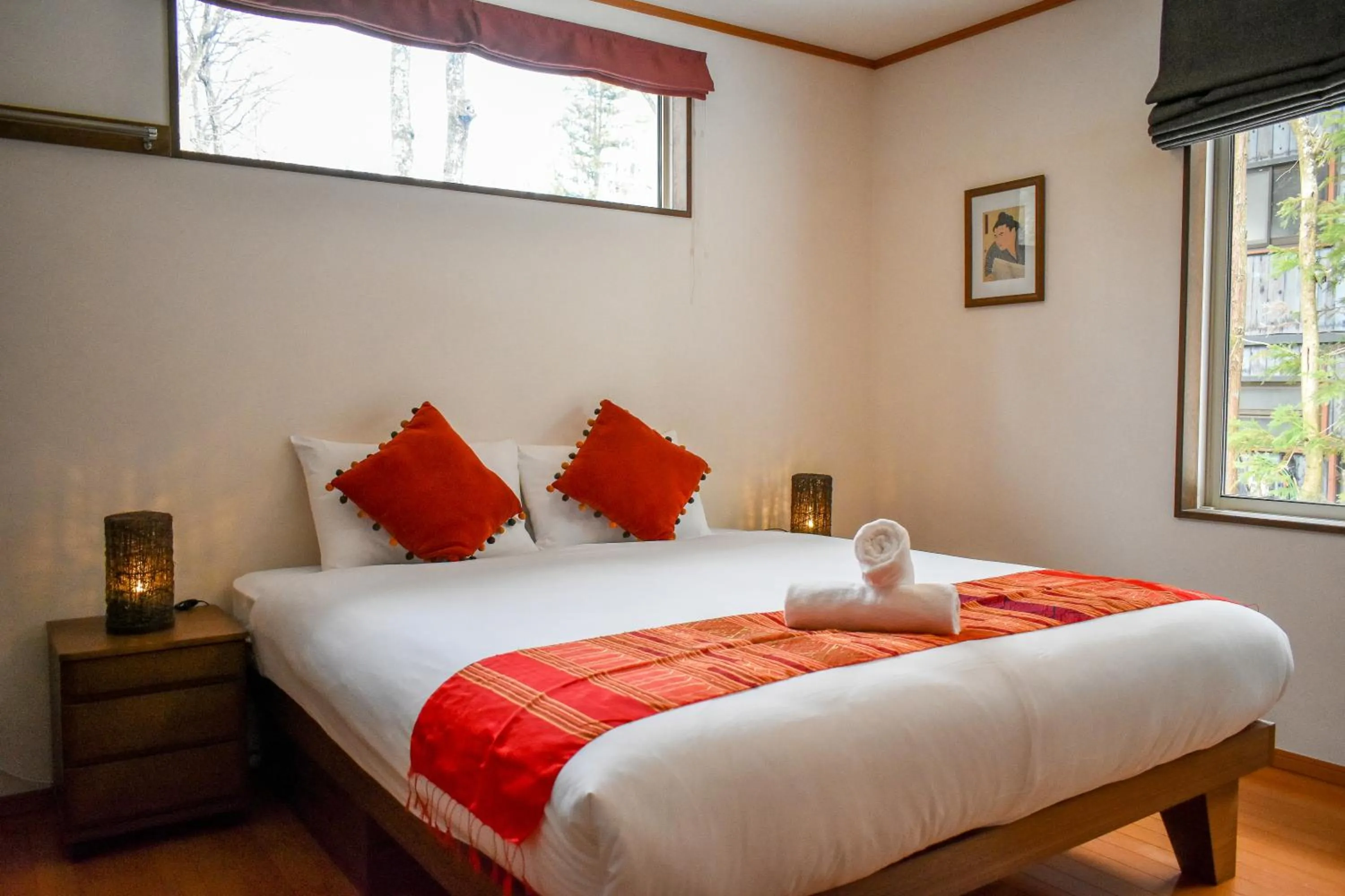 Bed in Mojo Lodge Hakuba