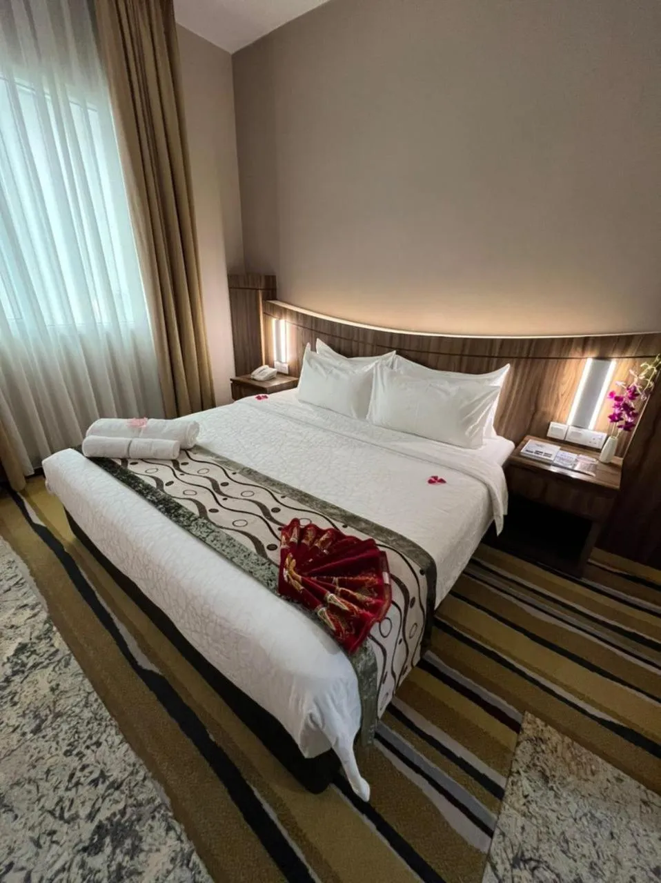 Bed in Nova Hotel Miri