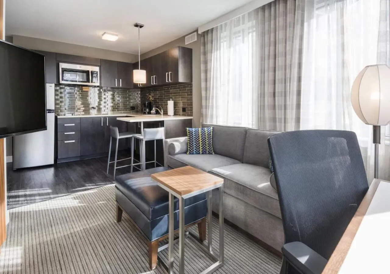 Living room in Residence Inn by Marriott Jersey City