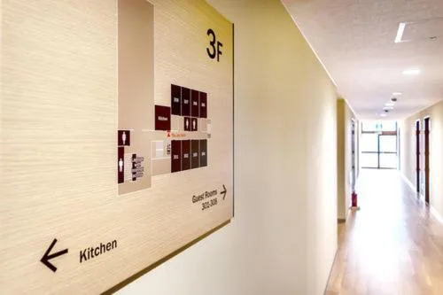 Logo/Certificate/Sign in NARA Visitor Center and Inn