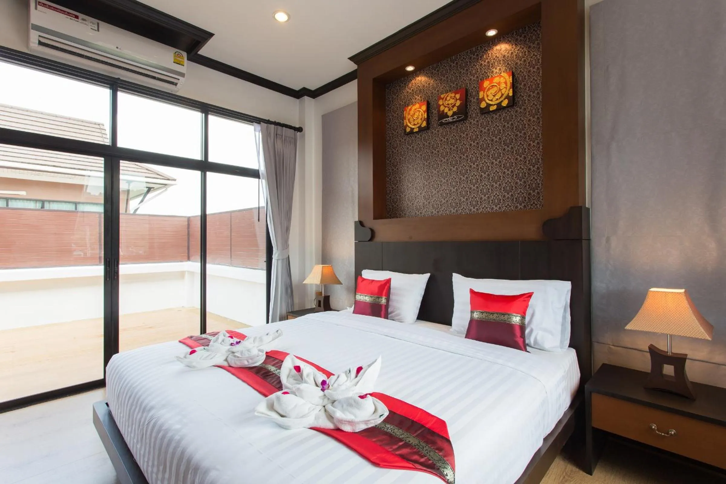 Bed in The Best Ao Nang Villas