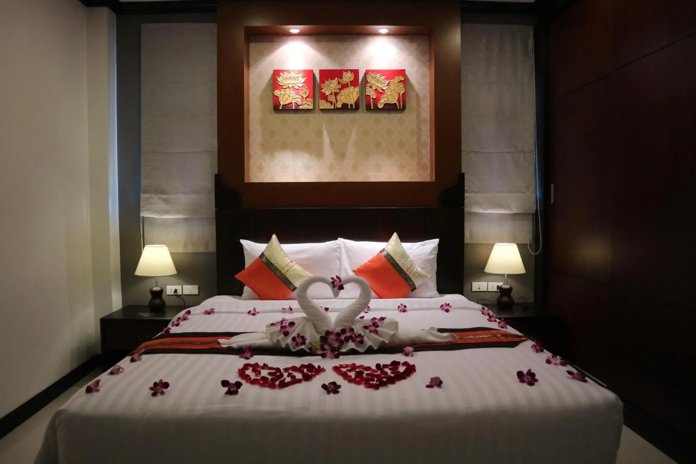 Decorative detail, Bed in The Best Ao Nang Villas Decorative detail, Bed in The Best Ao Nang Villas