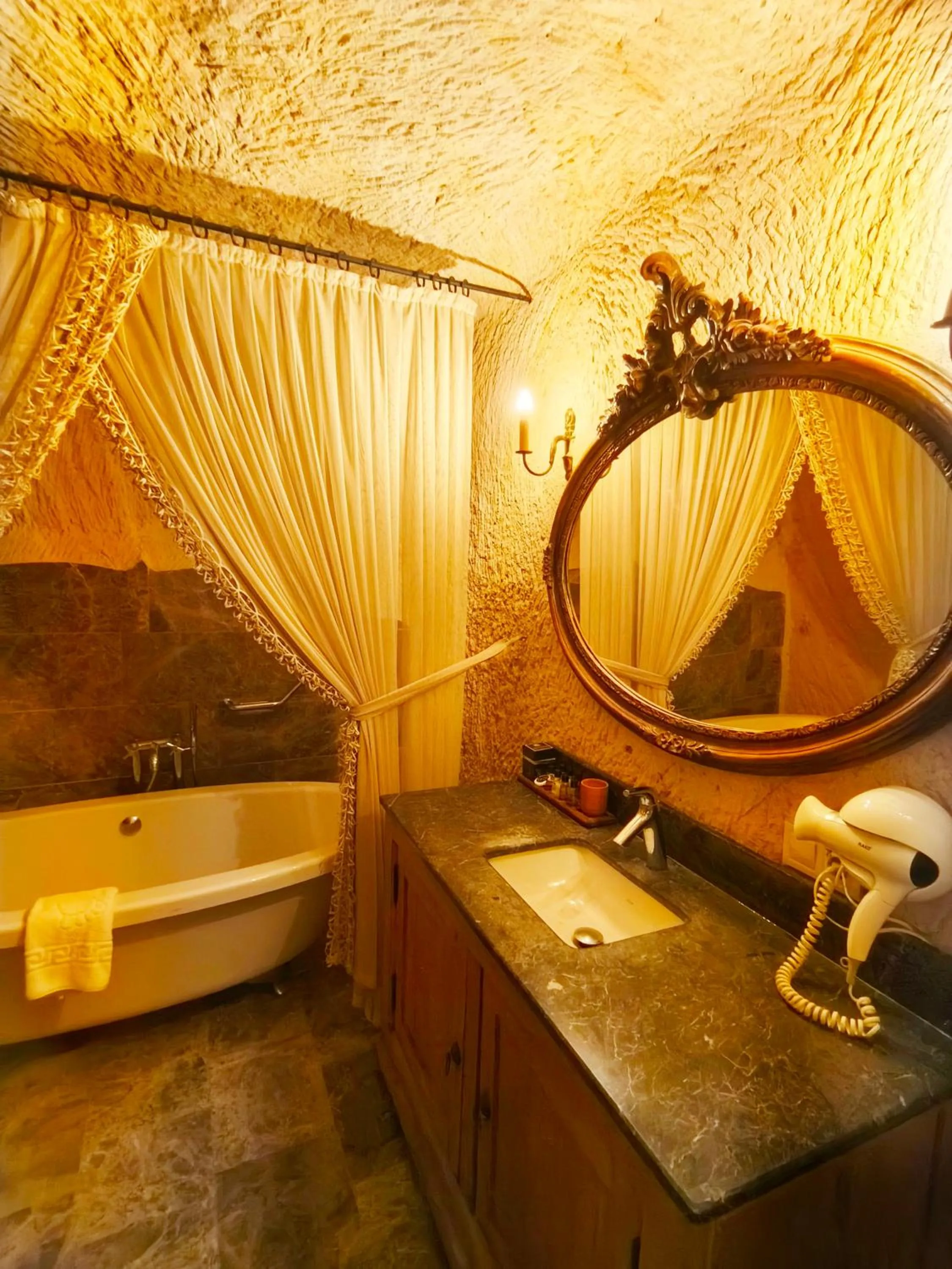 Bathroom in Acropolis Cave Suite