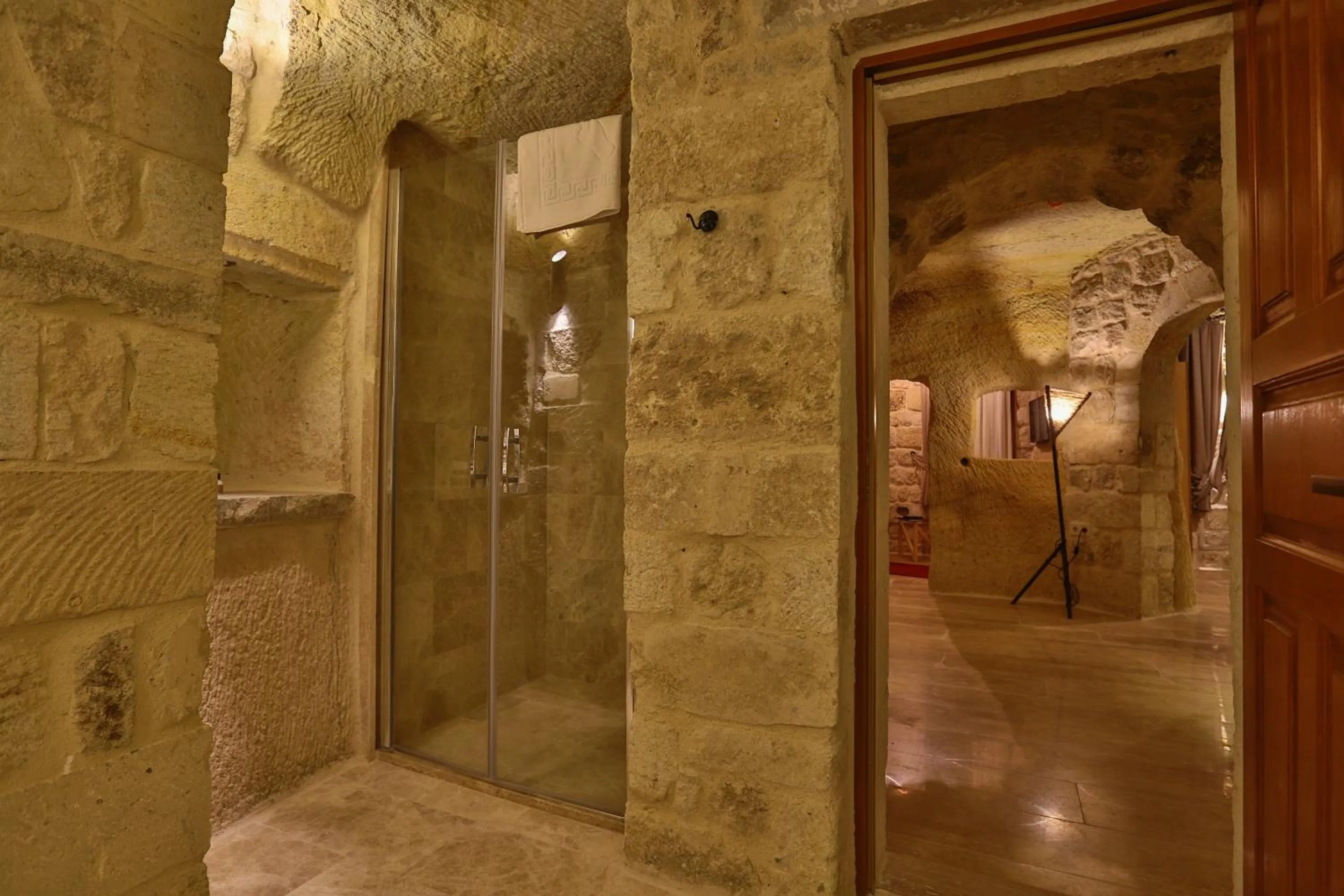 Bathroom in Acropolis Cave Suite