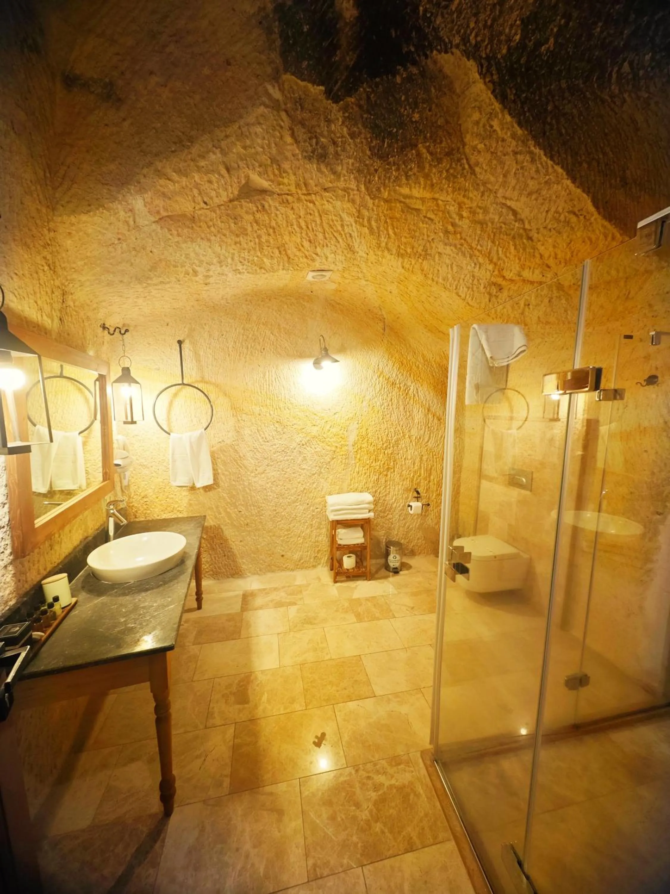 Bathroom in Acropolis Cave Suite