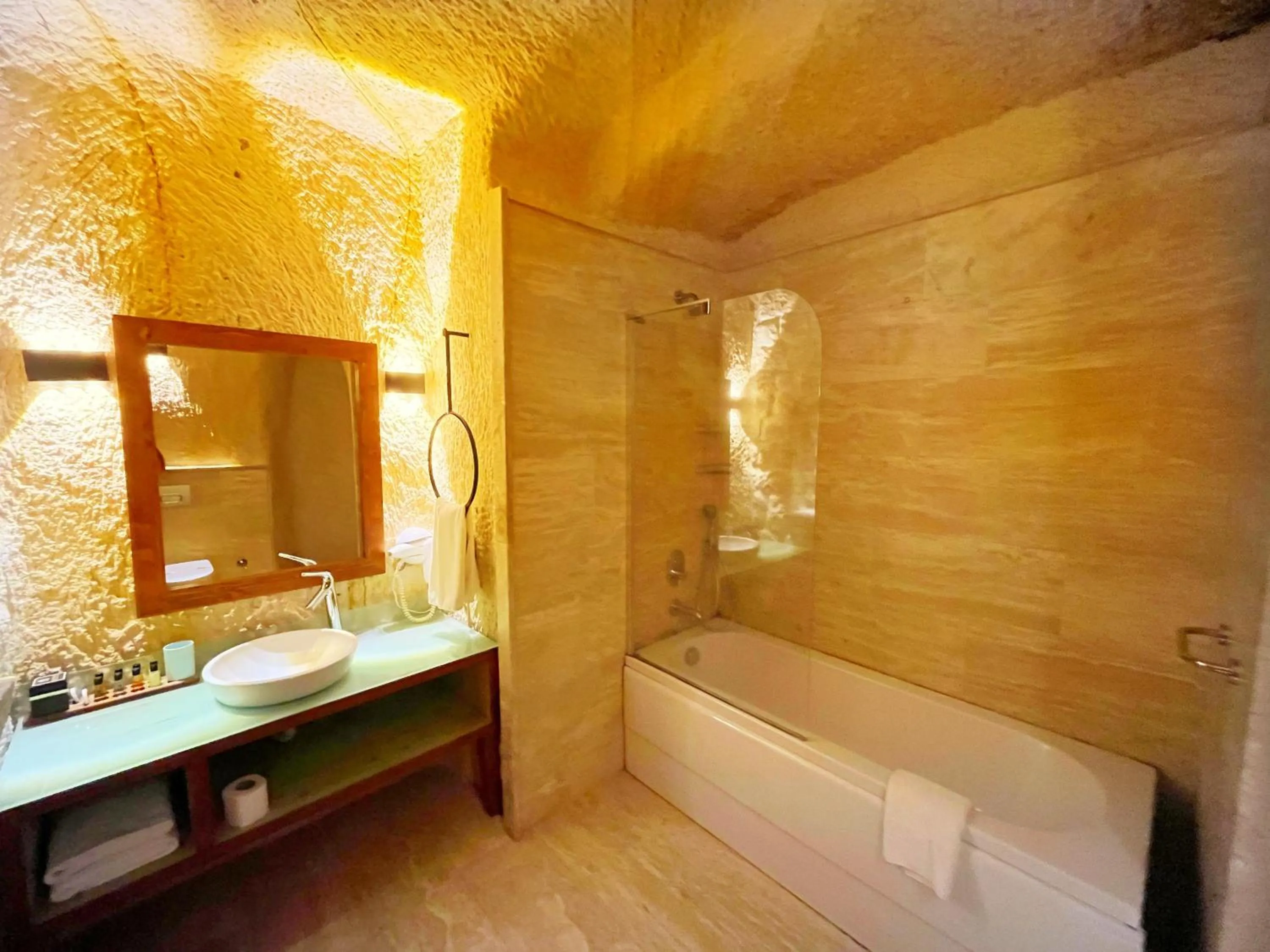 Bathroom in Acropolis Cave Suite