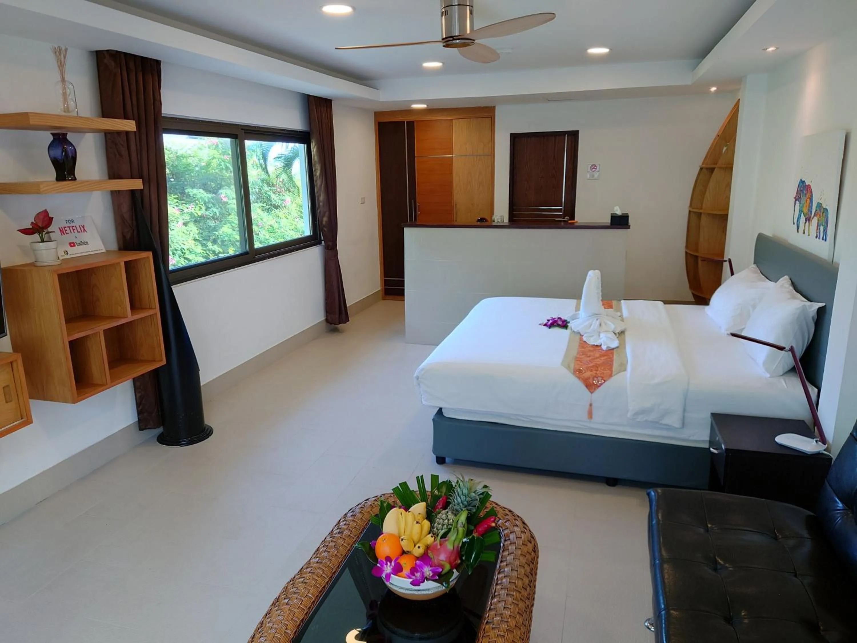 Living room, Bed in Samui Little Garden Resort