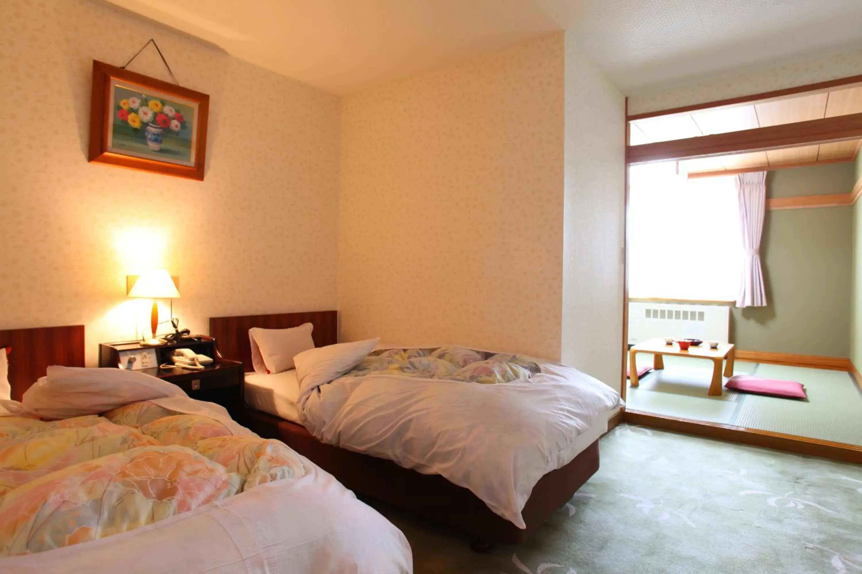 Bed in Shiga No Yu Hotel Bed in Shiga No Yu Hotel