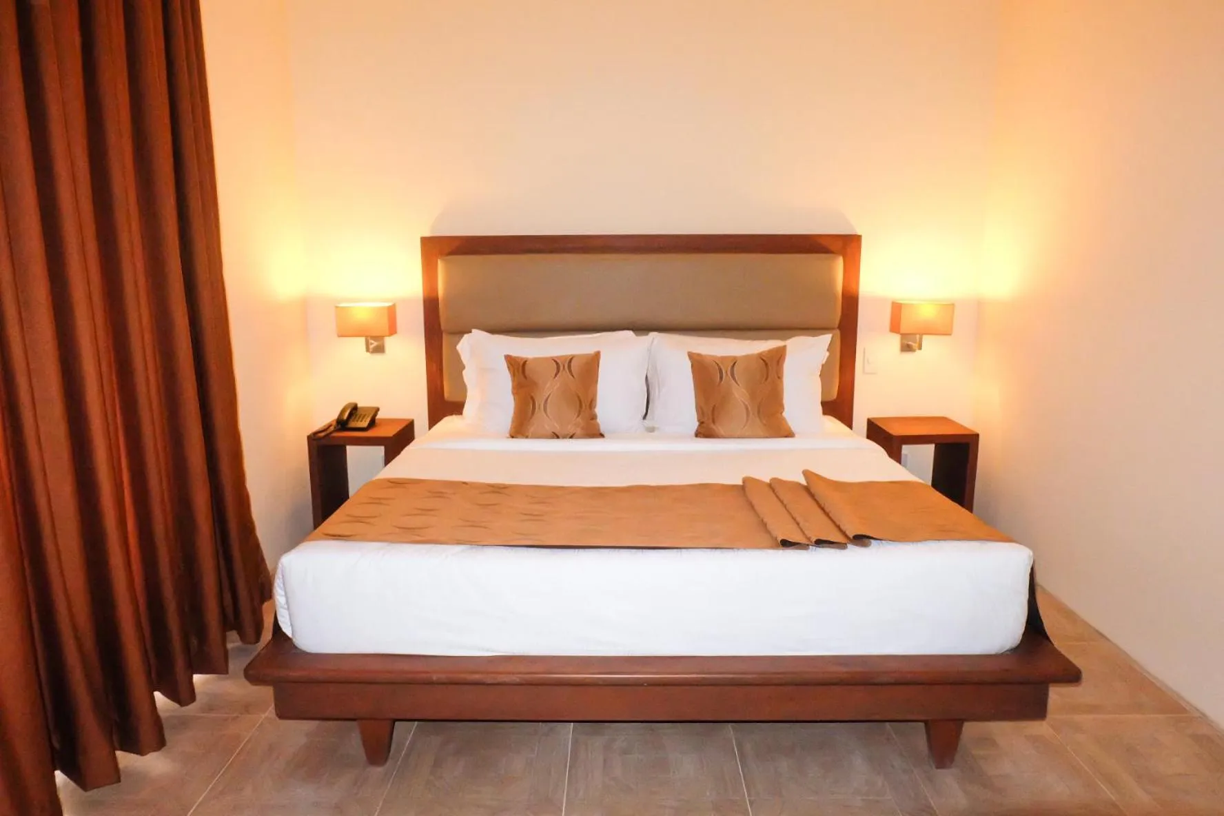 Bed in The Piccolo Hotel of Boracay