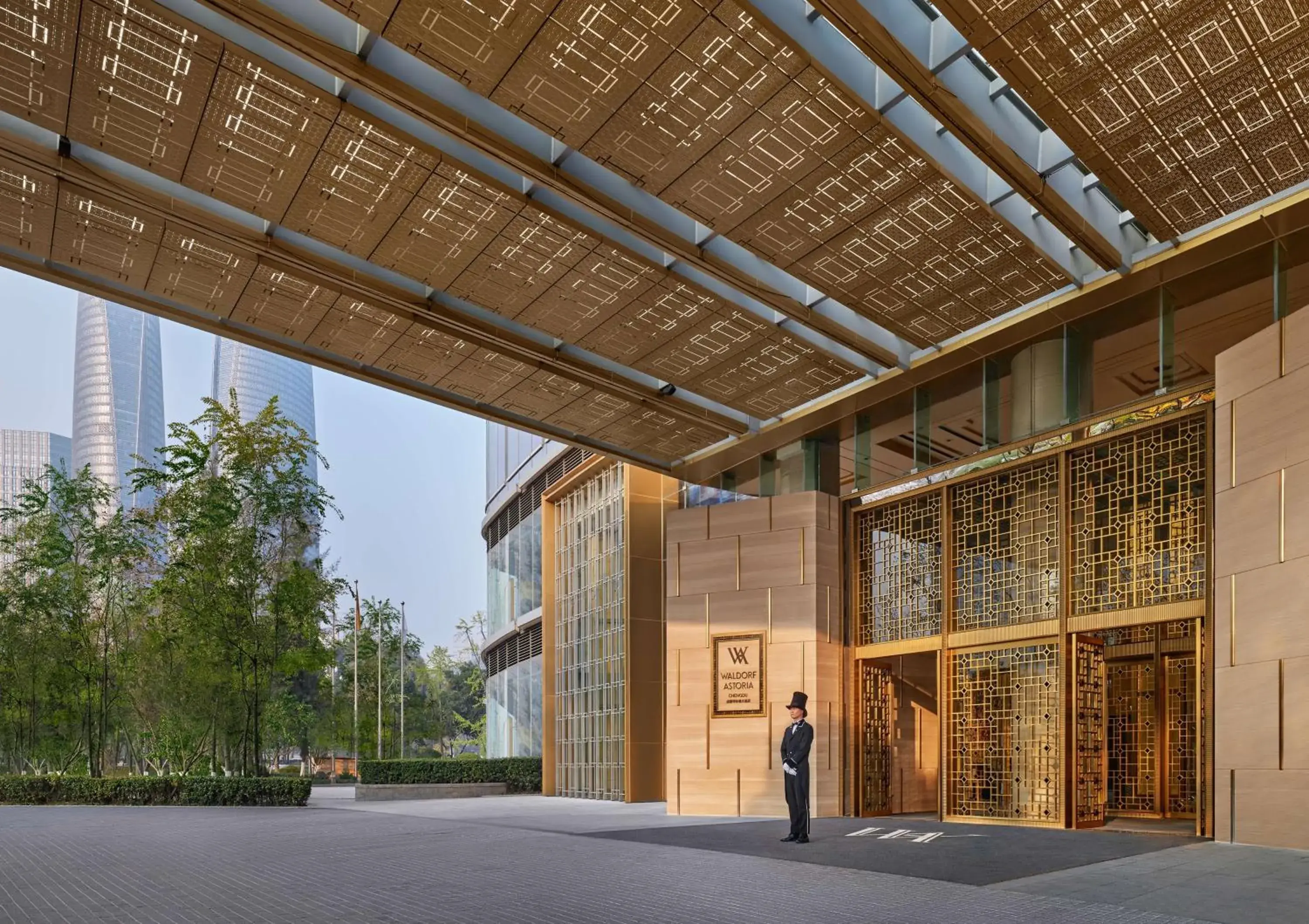 Property building in Waldorf Astoria Chengdu Property building in Waldorf Astoria Chengdu