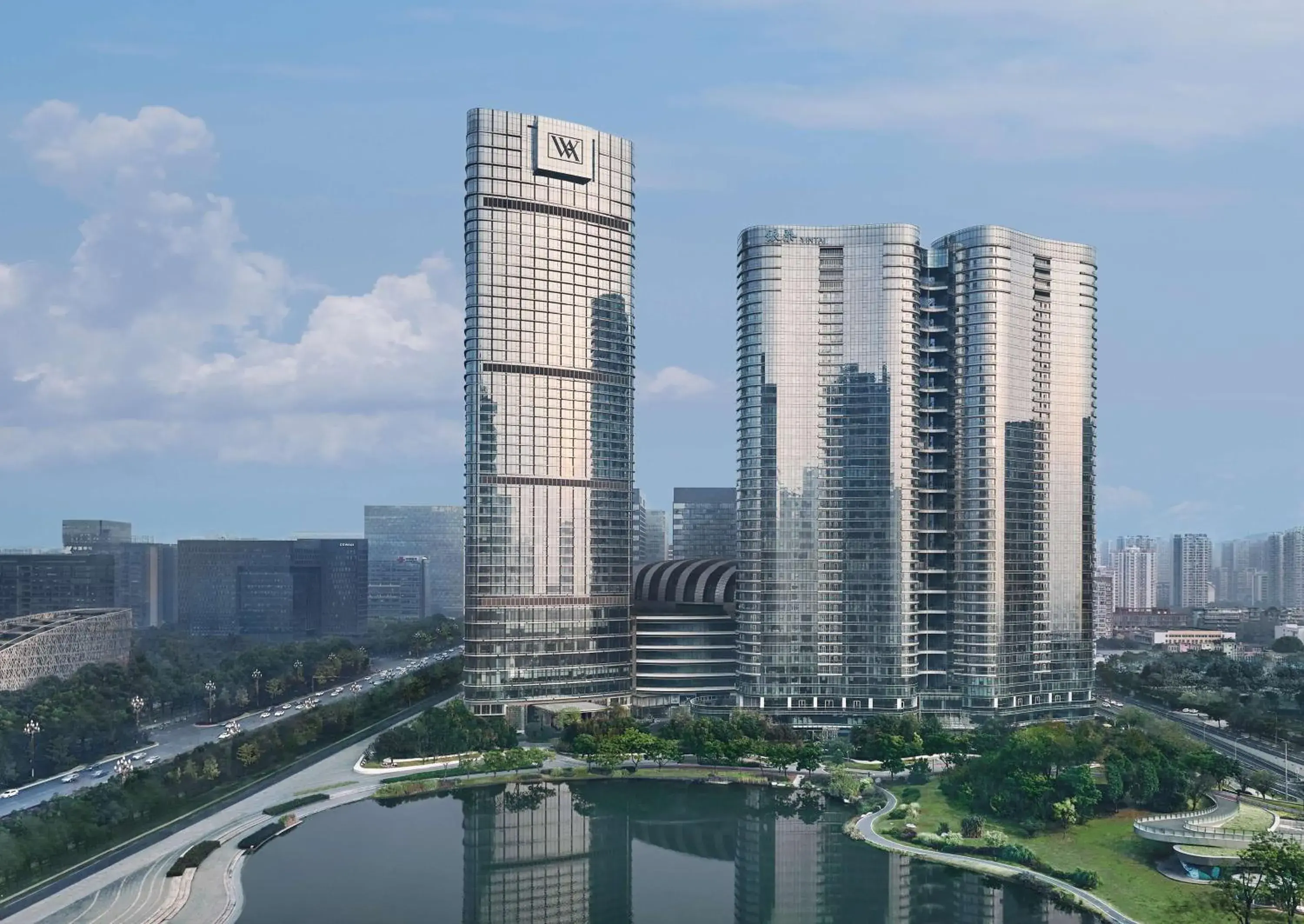 Property building in Waldorf Astoria Chengdu Property building in Waldorf Astoria Chengdu