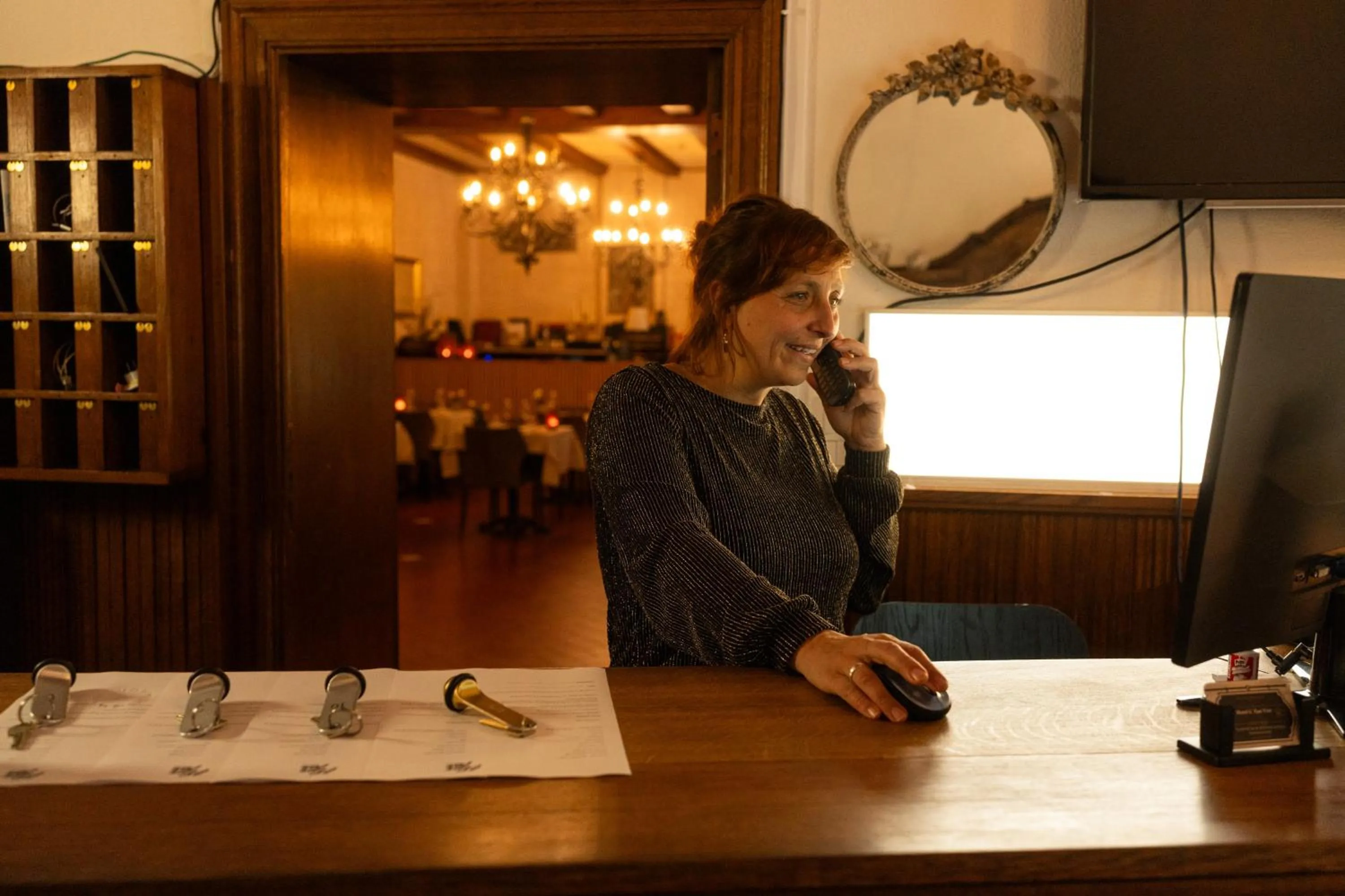 Lobby or reception in Hotel L'eau Vive