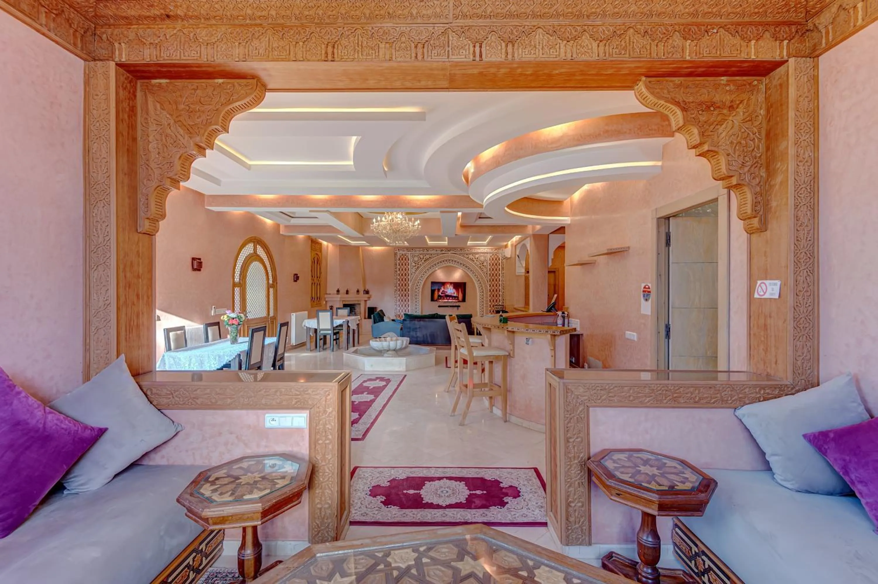 Seating area in Ferme Sidi Safou & Spa