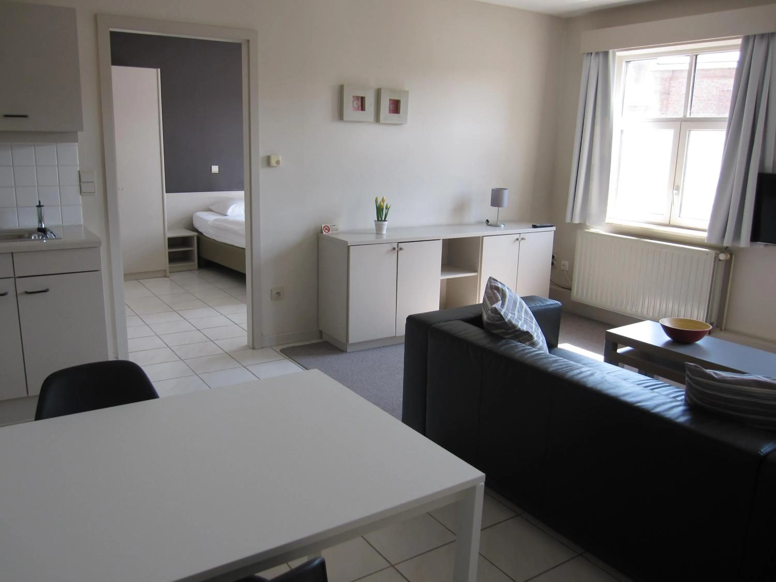 Living room, Bed in Bonobo Apartments