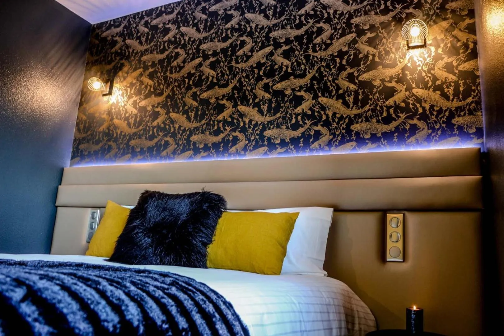 Bedroom, Bed in Hotel L'Ortega - Rennes St Jacques Aéroport