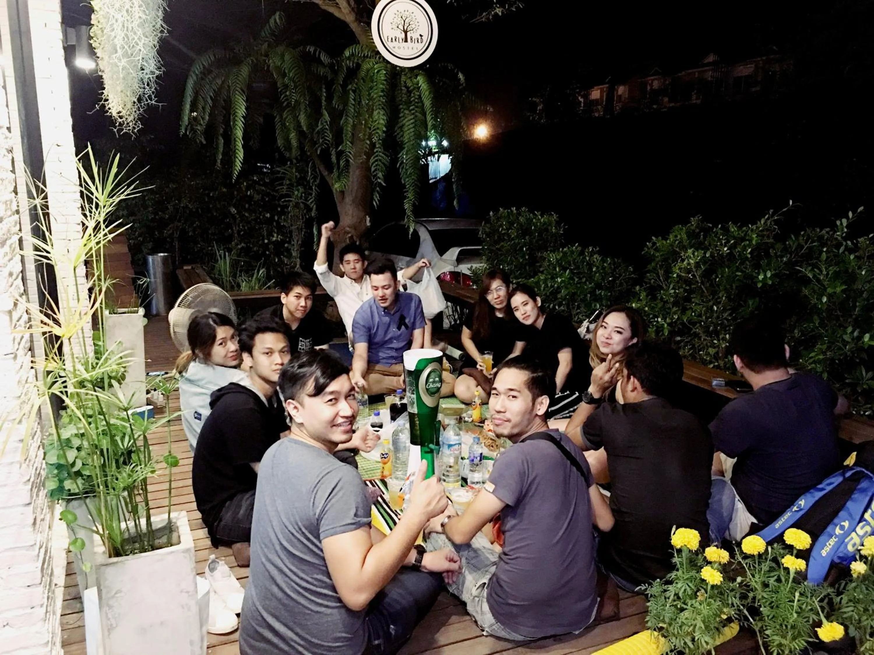 Staff in Early Bird Hostel Ayutthaya