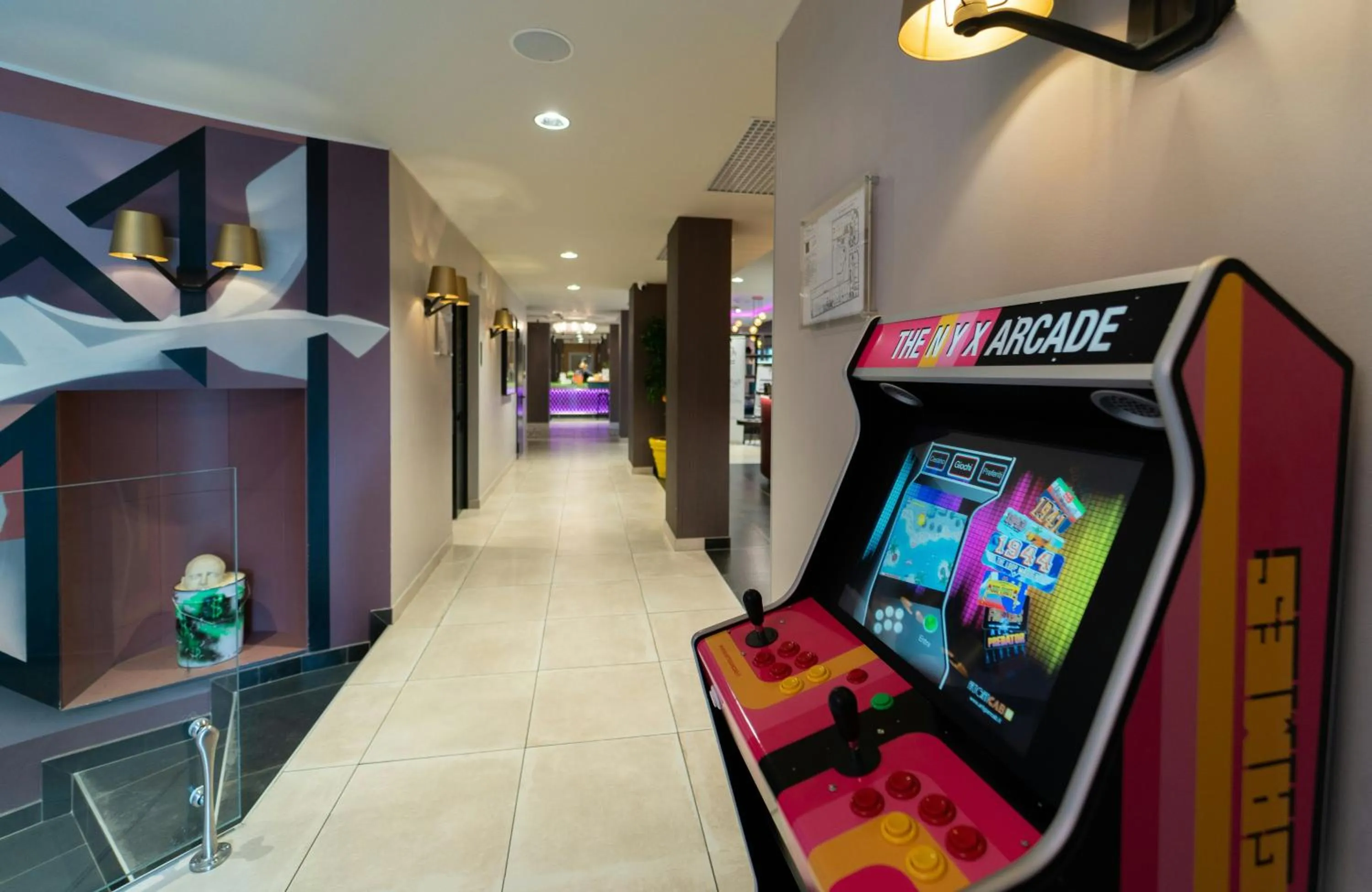Game Room in NYX Hotel Milan by Leonardo Hotels