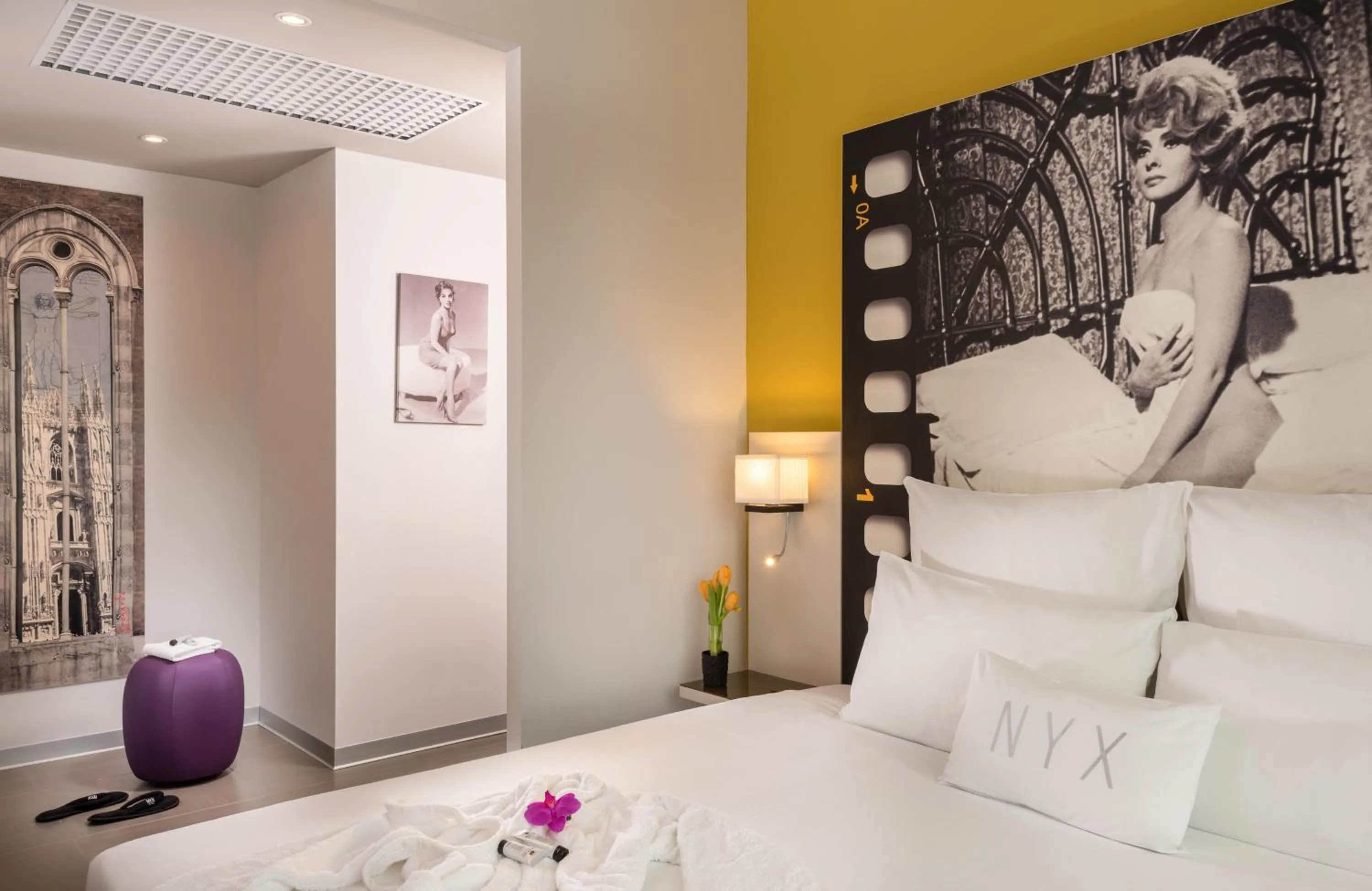 Bedroom, Bed in NYX Hotel Milan by Leonardo Hotels