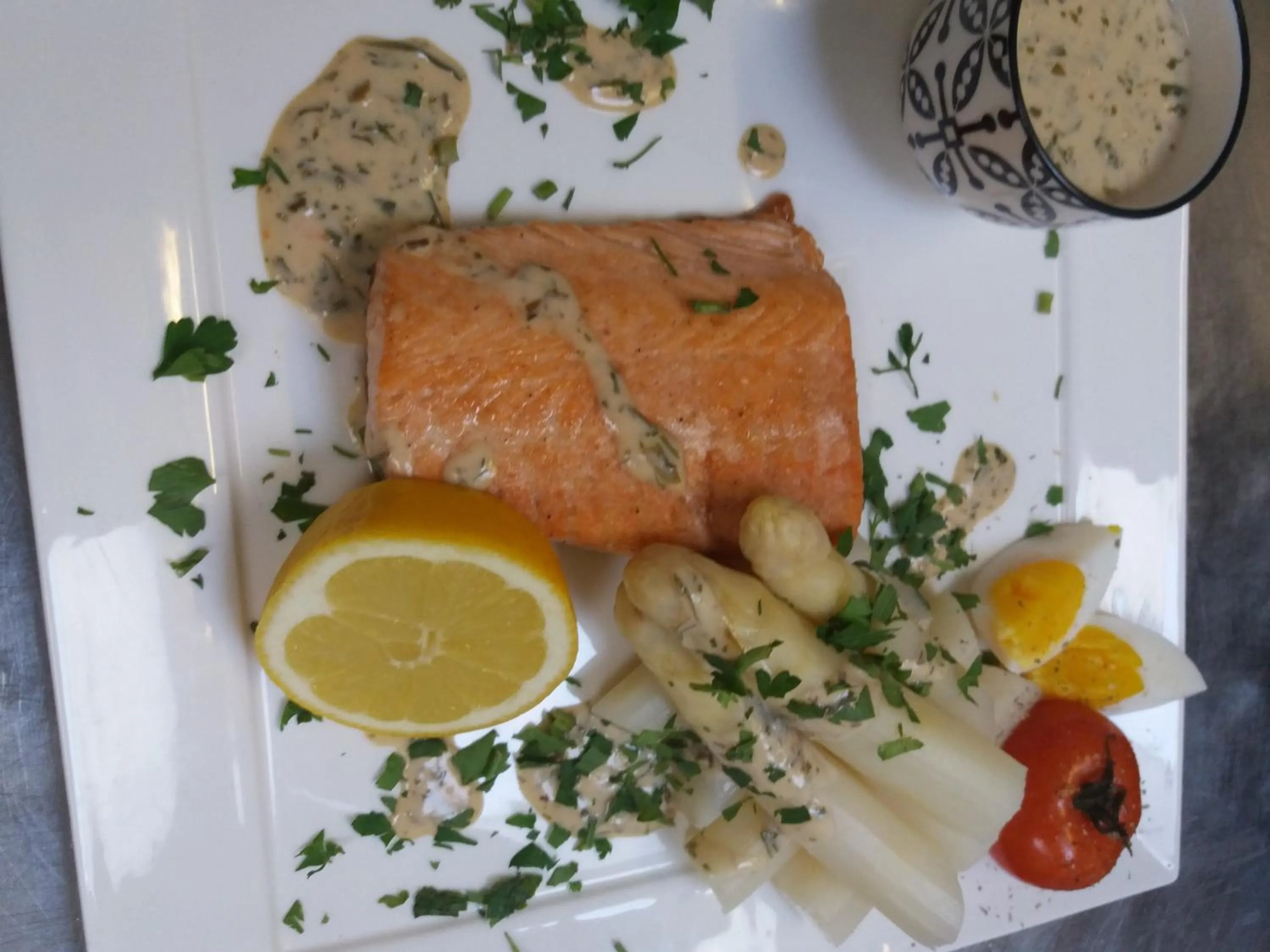 Food close-up in Hotel 'T Hert