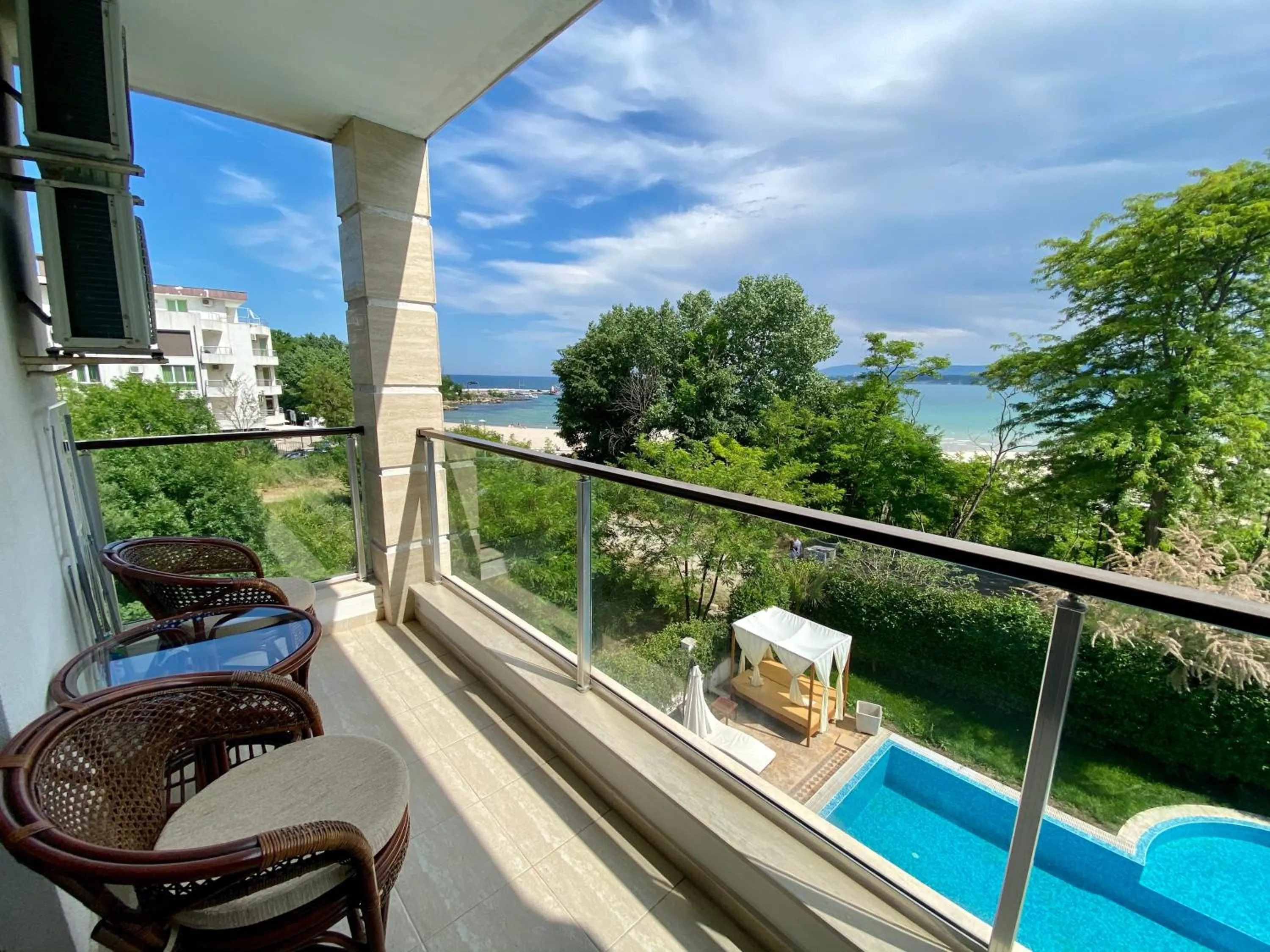 Balcony/Terrace in Green Paradise Deluxe Apartments