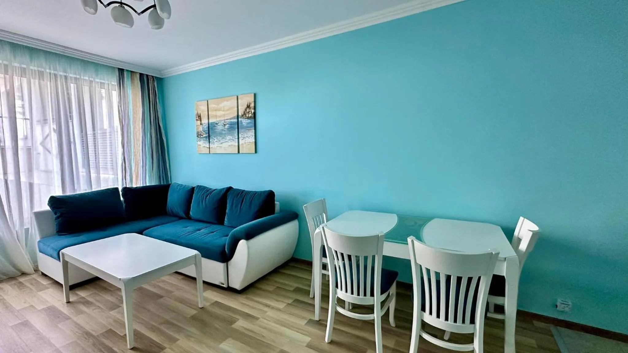 Living room in Green Paradise Deluxe Apartments