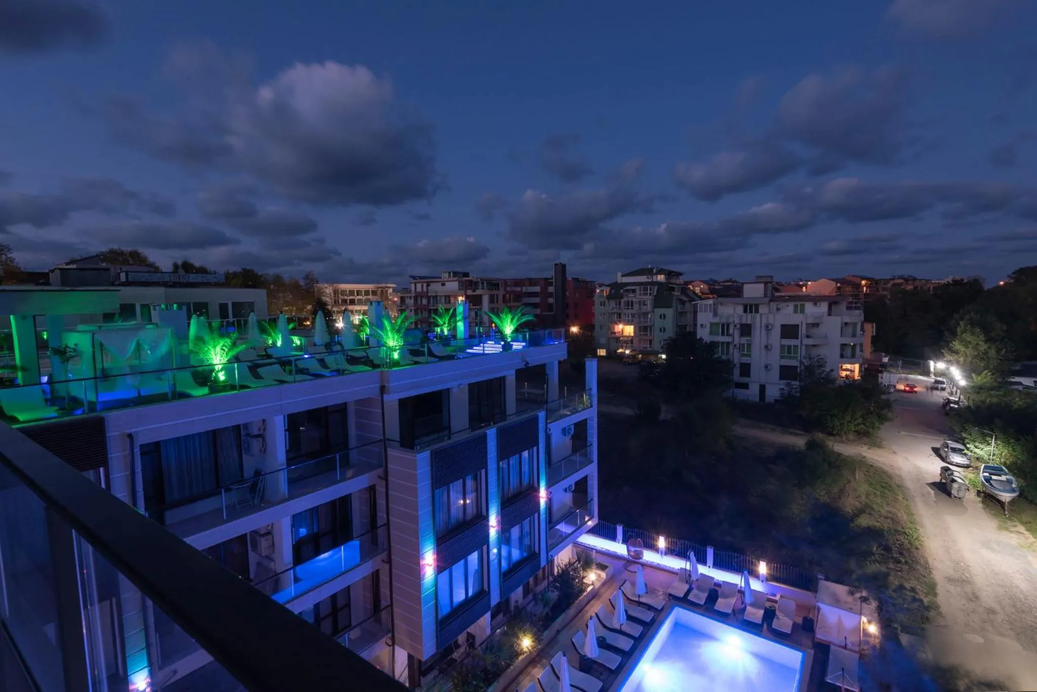 Bird's eye view in Green Paradise Deluxe Apartments
