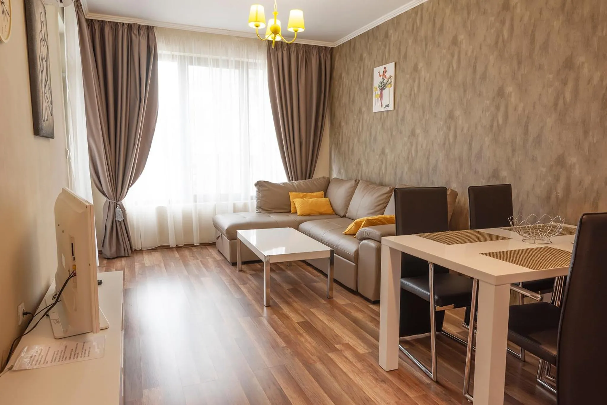 Living room in Green Paradise Deluxe Apartments