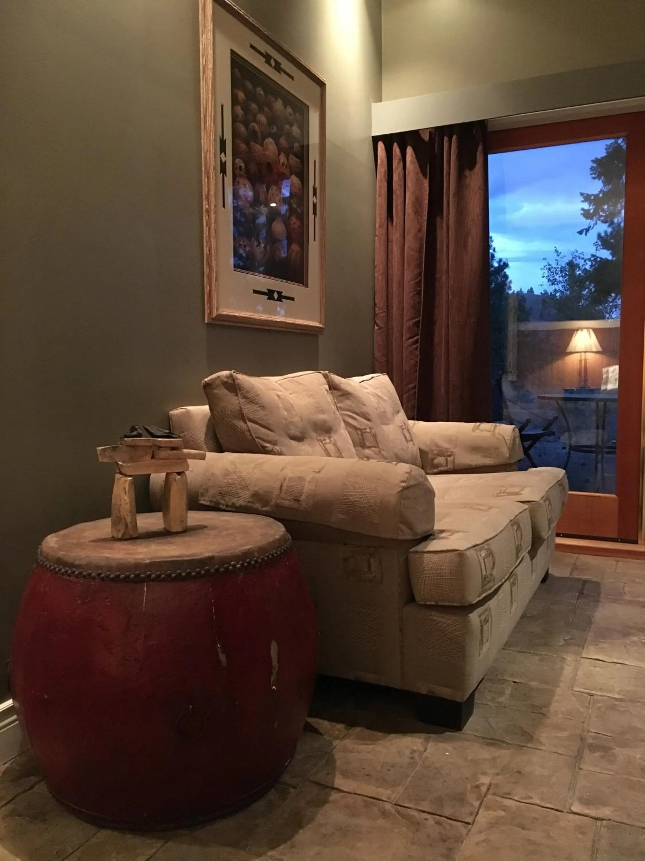 Seating area in Casa Colina