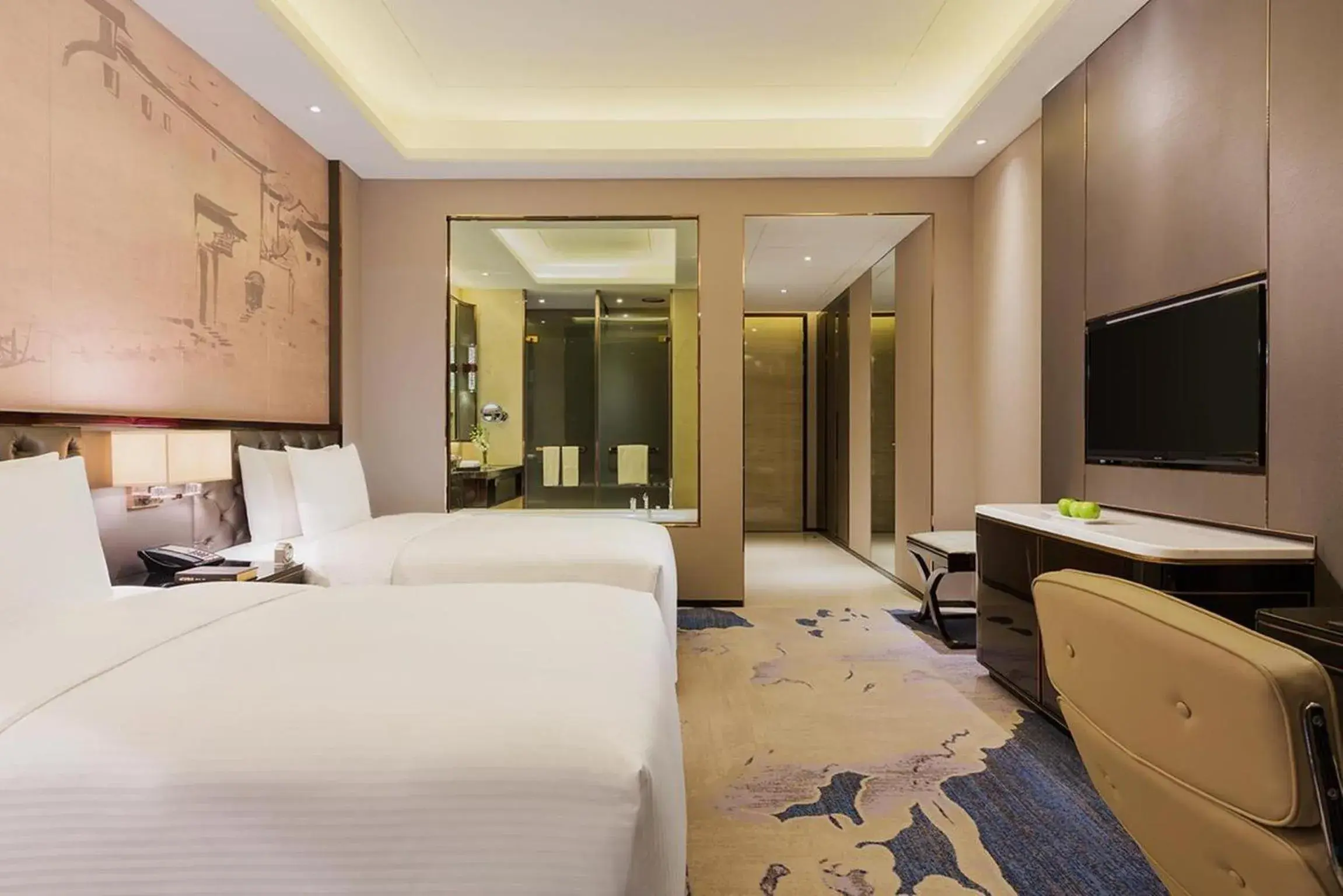 Bedroom, Bed in Wanda Realm Jinhua Bedroom, Bed in Wanda Realm Jinhua