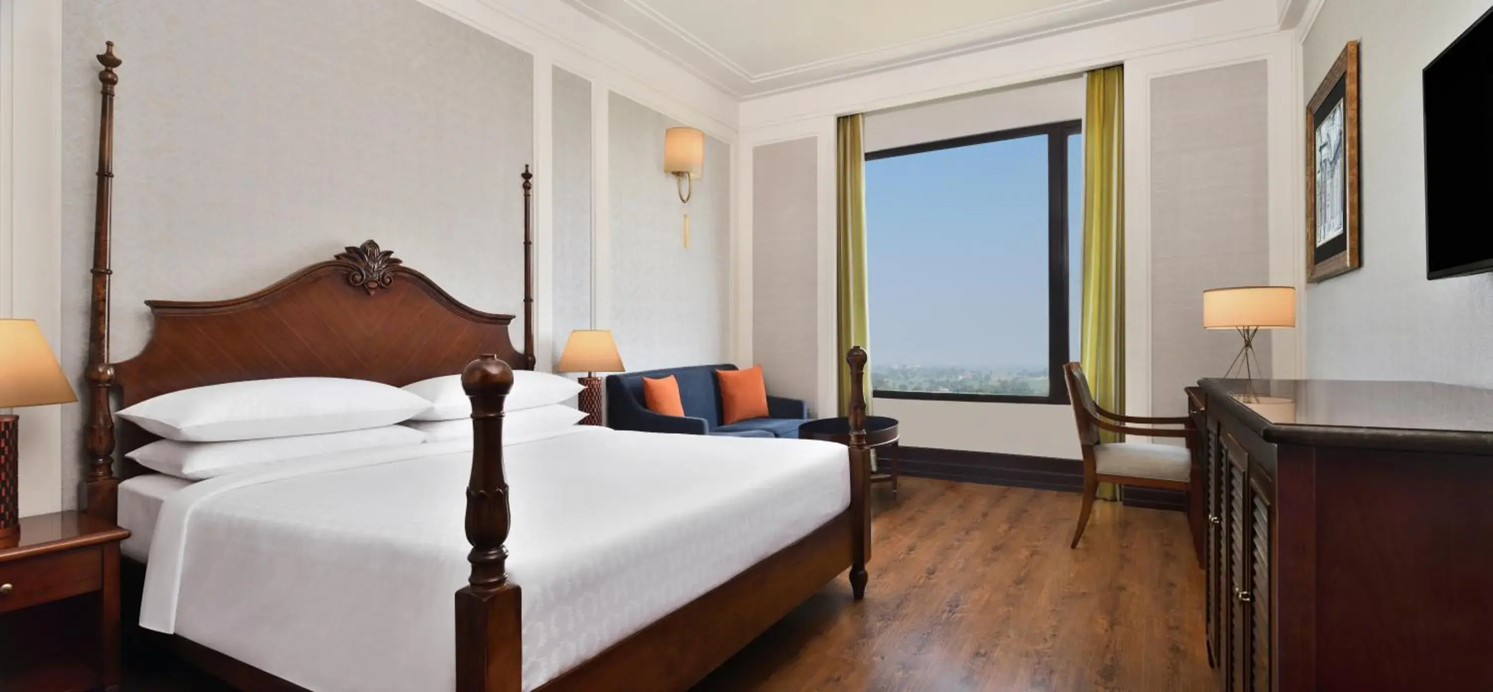 Executive level, Guest room, 1 King, Sofa bed, Club Lounge Access, Complimentary Cocktails/ Non Alcoholic beverages, Sat,Sun -1800-2000 hours, Legal dry days excluded - single occupancy in Sheraton Grand Palace Indore Executive level, Guest room, 1 King, Sofa bed, Club Lounge Access, Complimentary Cocktails/ Non Alcoholic beverages, Sat,Sun -1800-2000 hours, Legal dry days excluded - single occupancy in Sheraton Grand Palace Indore