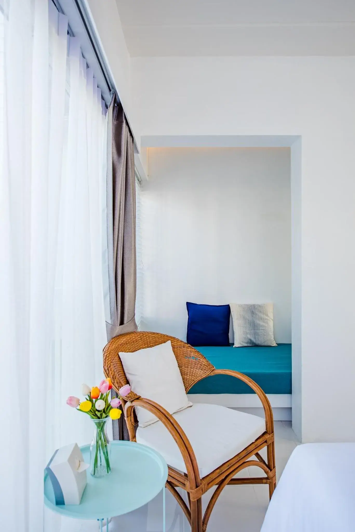 Seating area, Bed in Baan KangMung Hua Hin On The Beach Seating area, Bed in Baan KangMung Hua Hin On The Beach