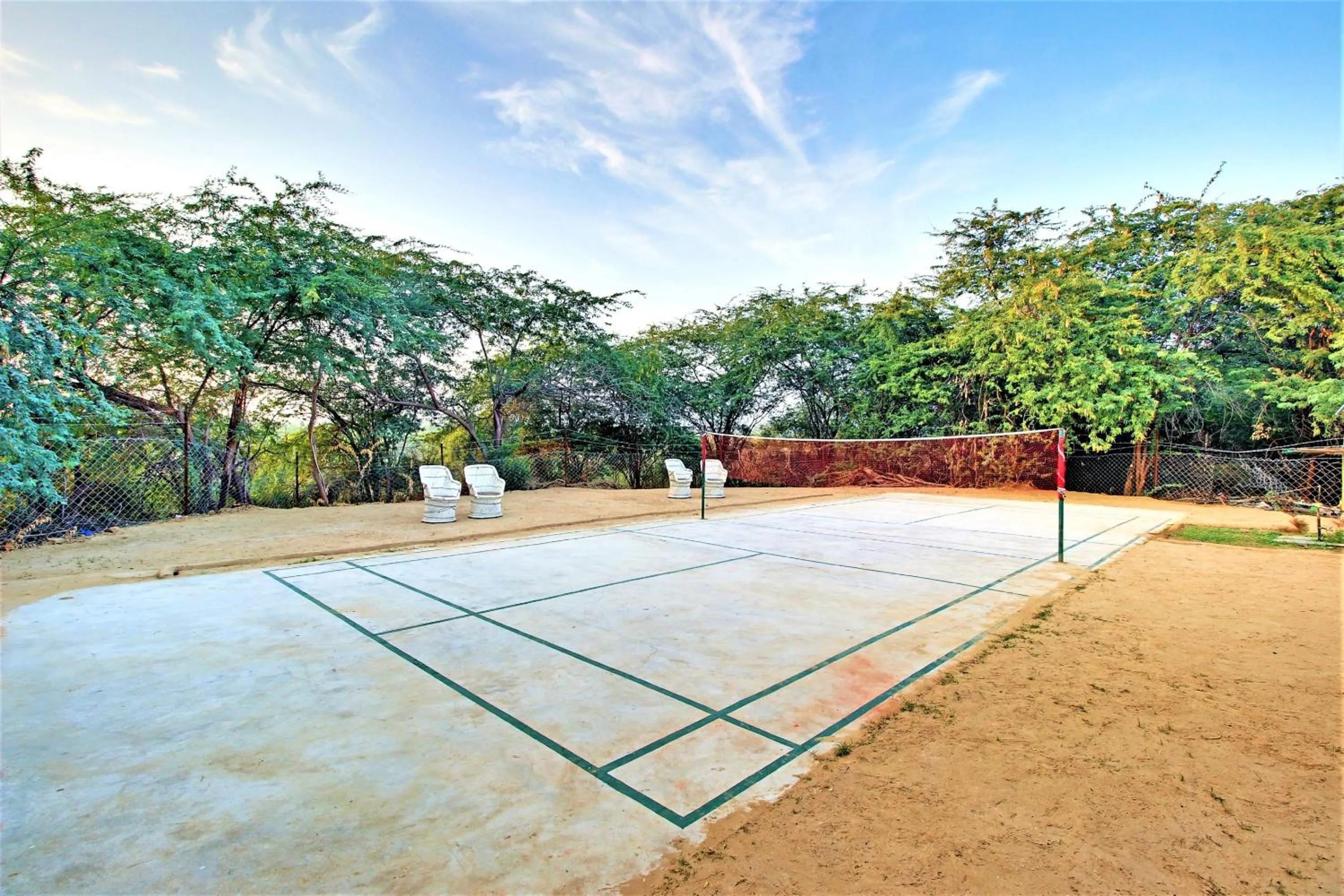 Tennis court in Bhadrawati - A Riverside Safari Lodge Ranthambore