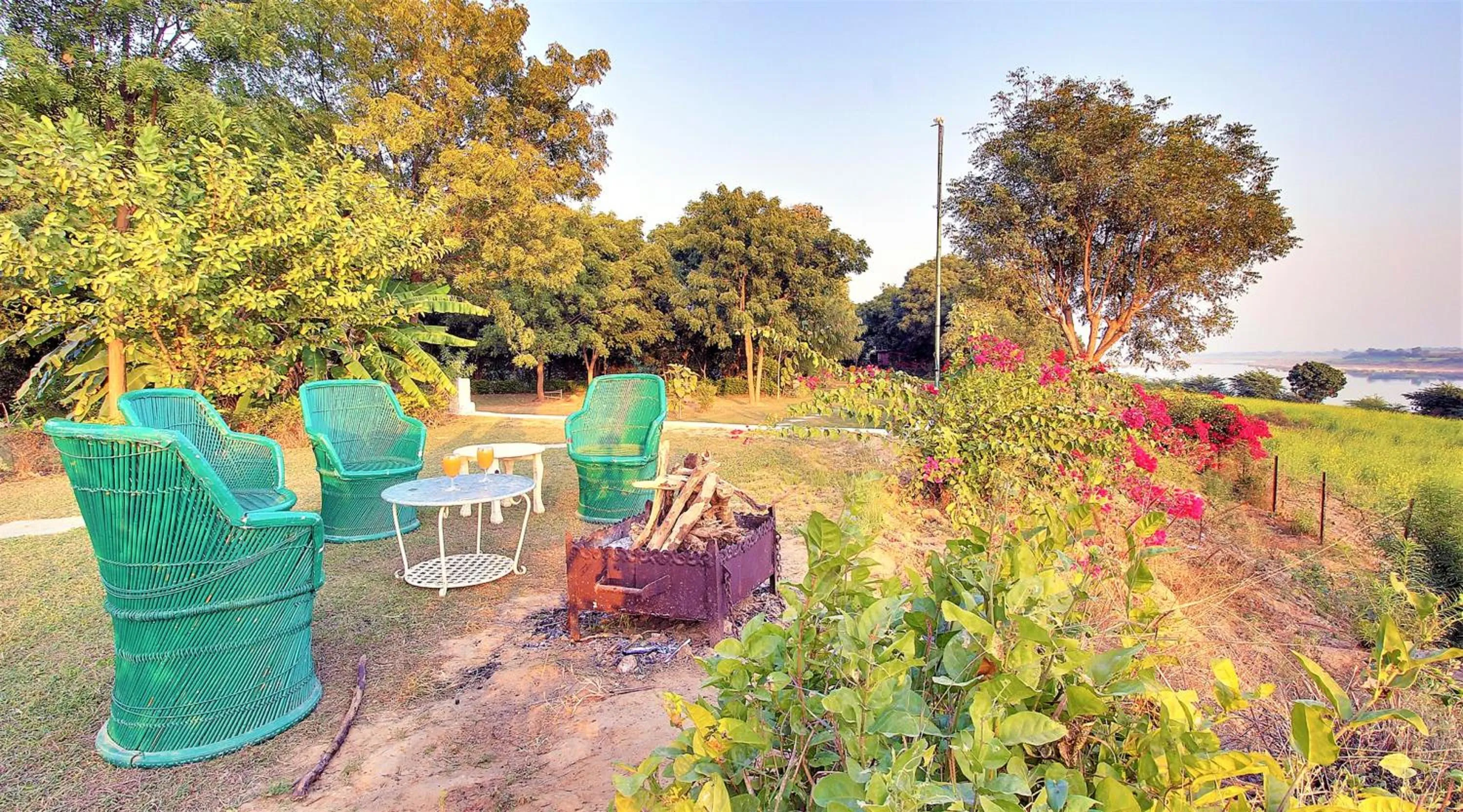 Patio in Bhadrawati - A Riverside Safari Lodge Ranthambore