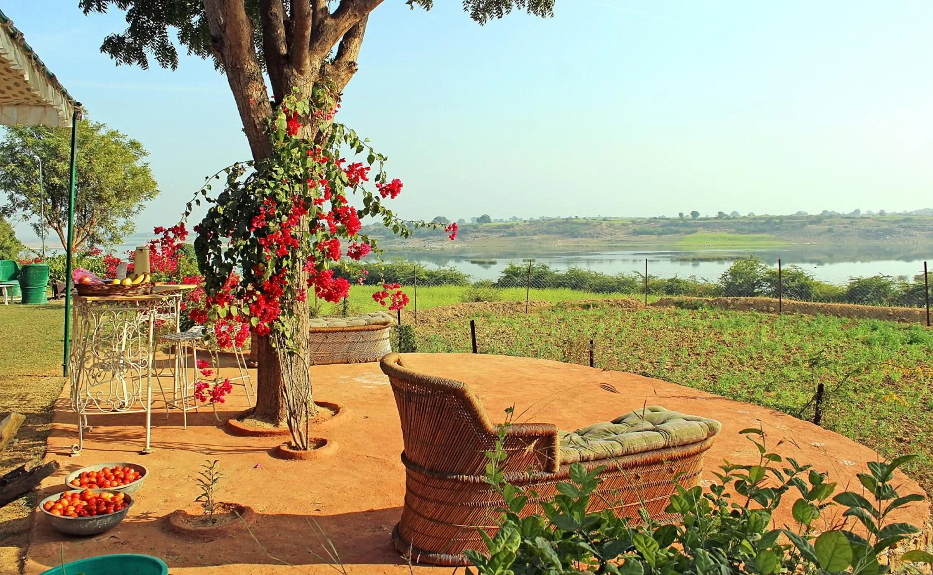 Garden in Bhadrawati - A Riverside Safari Lodge Ranthambore