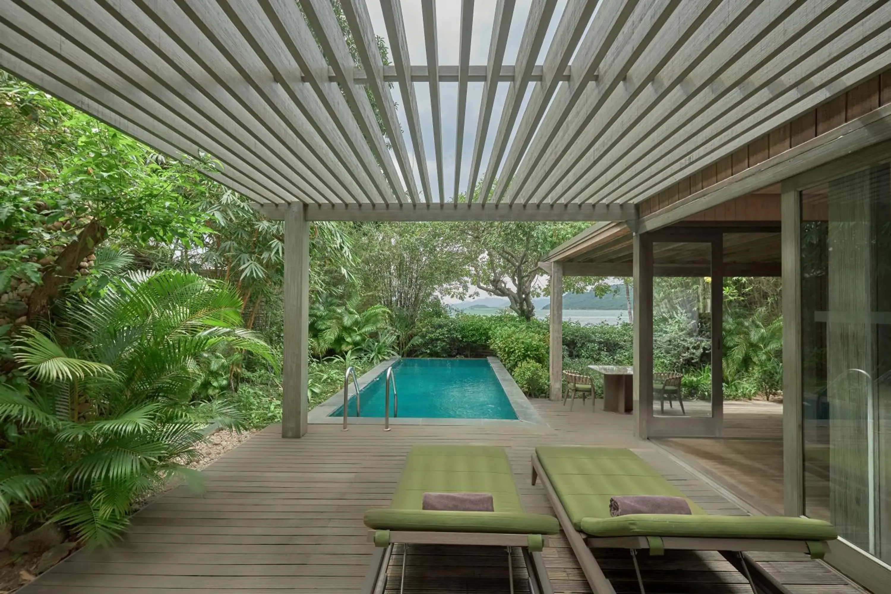 Pool view in An Lam Retreats Ninh Van Bay Pool view in An Lam Retreats Ninh Van Bay