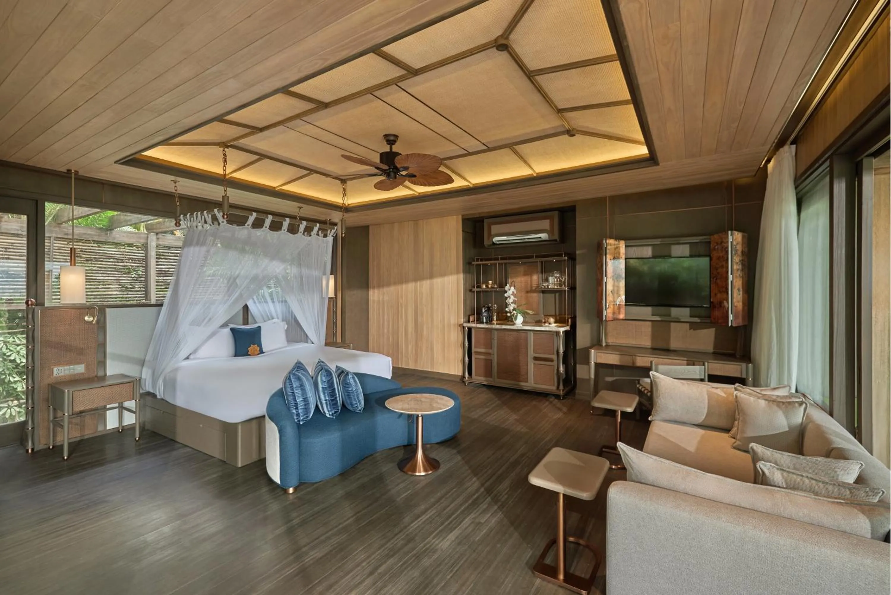 Bedroom, Bed in An Lam Retreats Ninh Van Bay