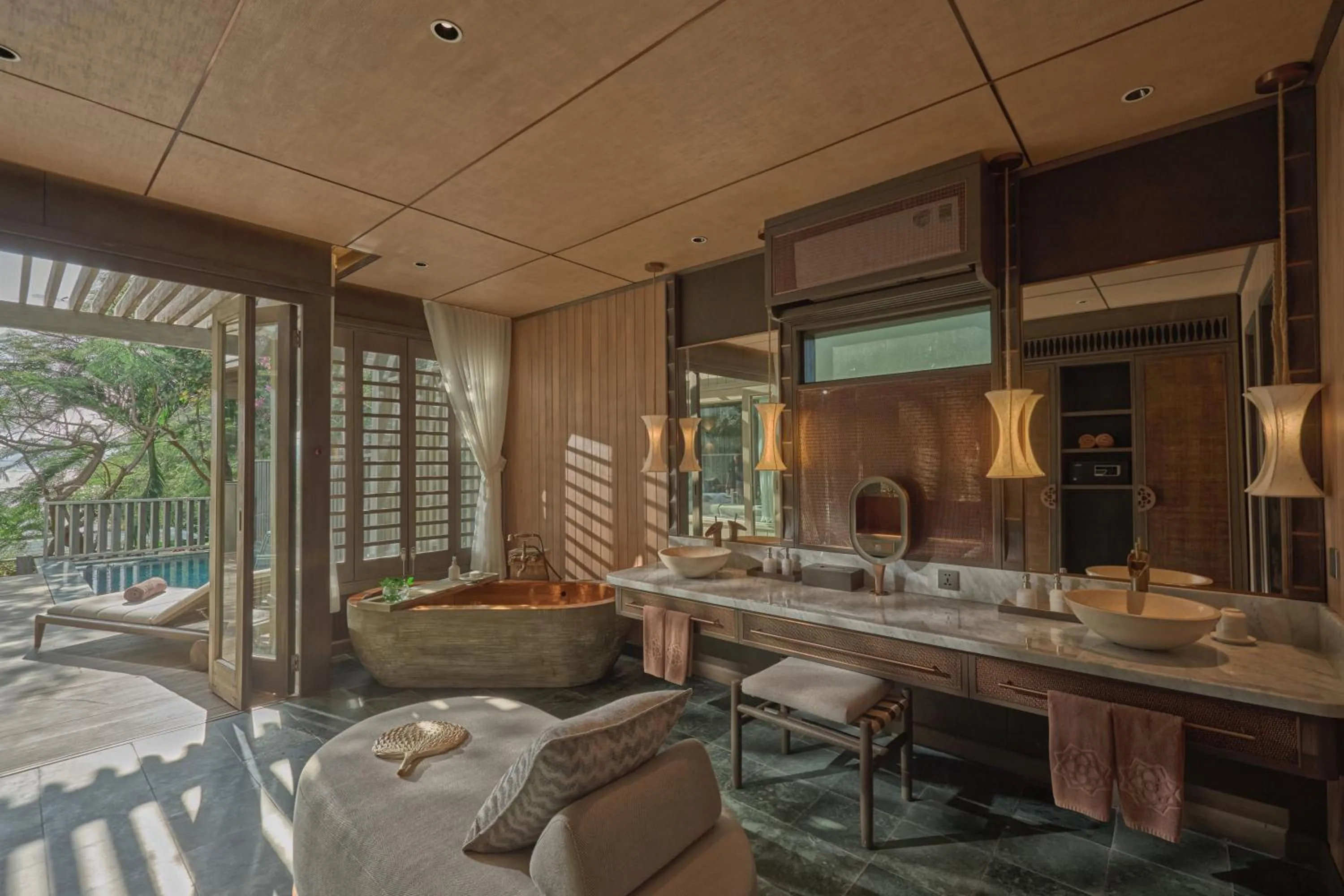 Bathroom in An Lam Retreats Ninh Van Bay